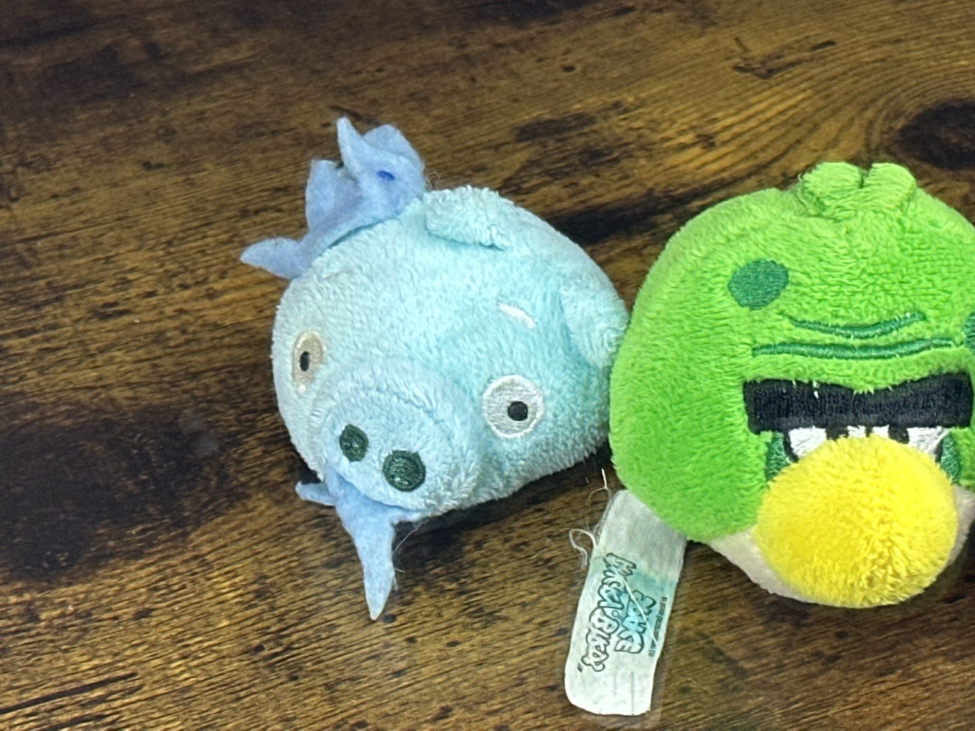 Angry Birds Space Plush Toys Lot of 3 Mini Round Pocket Finger Puppets 4