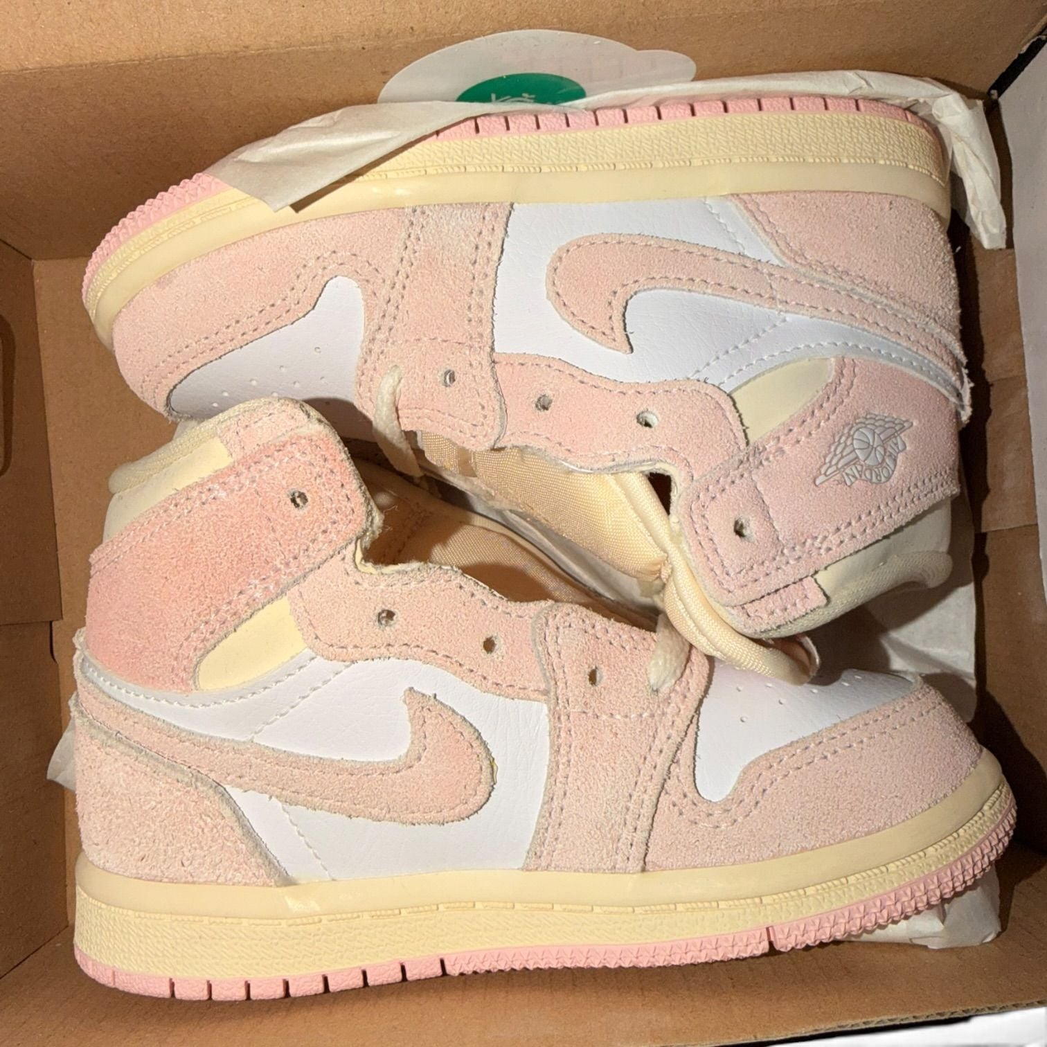 Jordan 1 Retro High OG Washed Pink TD Size 8C FD2598-600 New OG Box 3