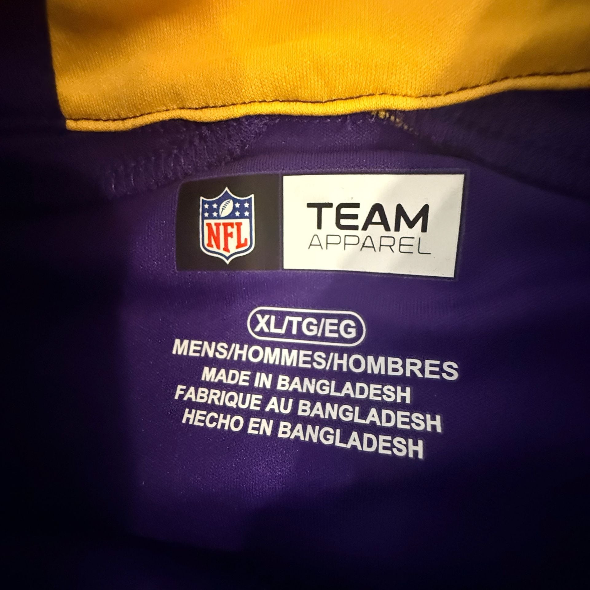 Minnesota Vikings Antigua Content Quarter-Zip Pullover Top - Purple/Gold, 4