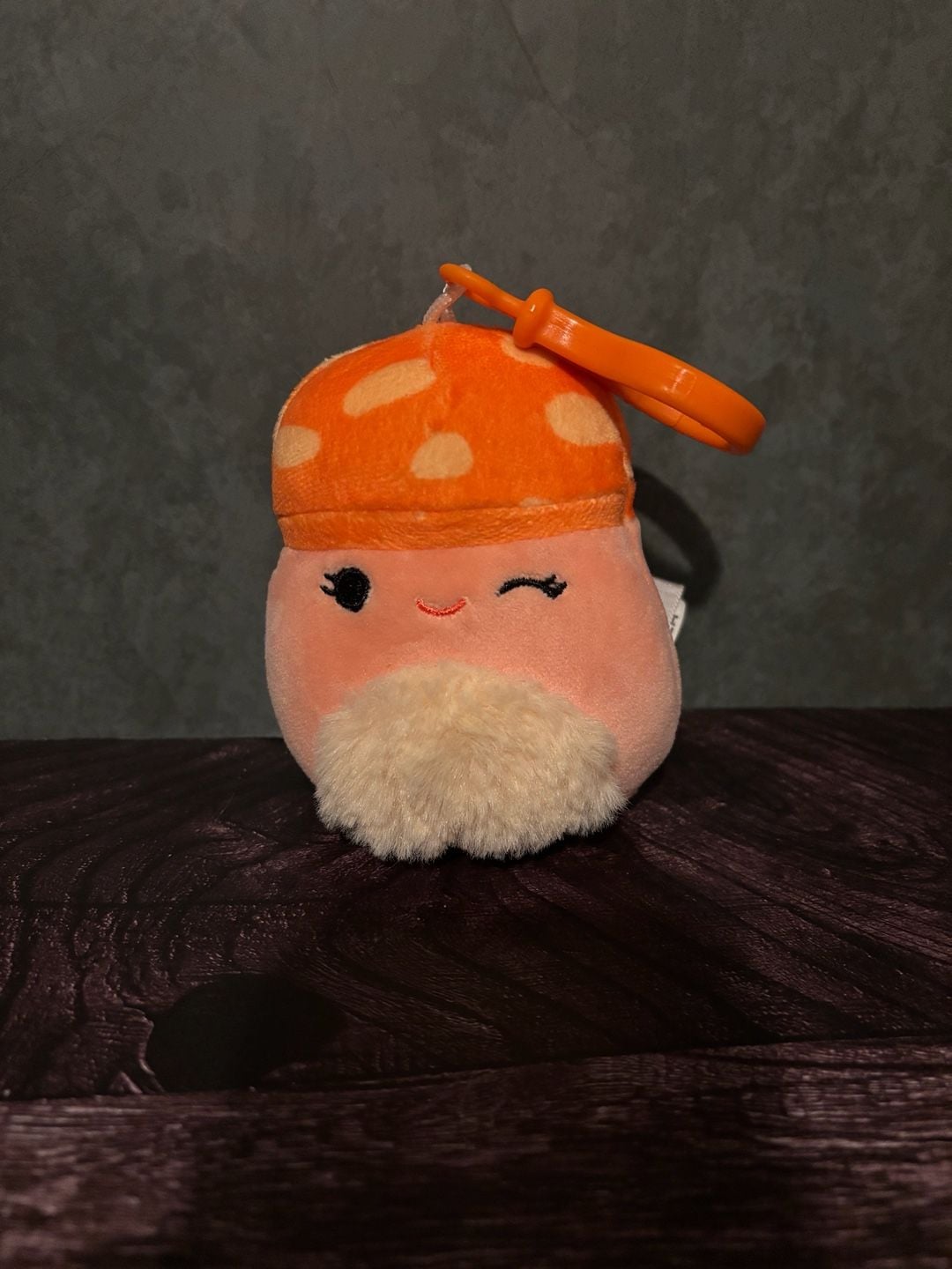 Squishmallows Malcom Mushroom Plush Clip 1