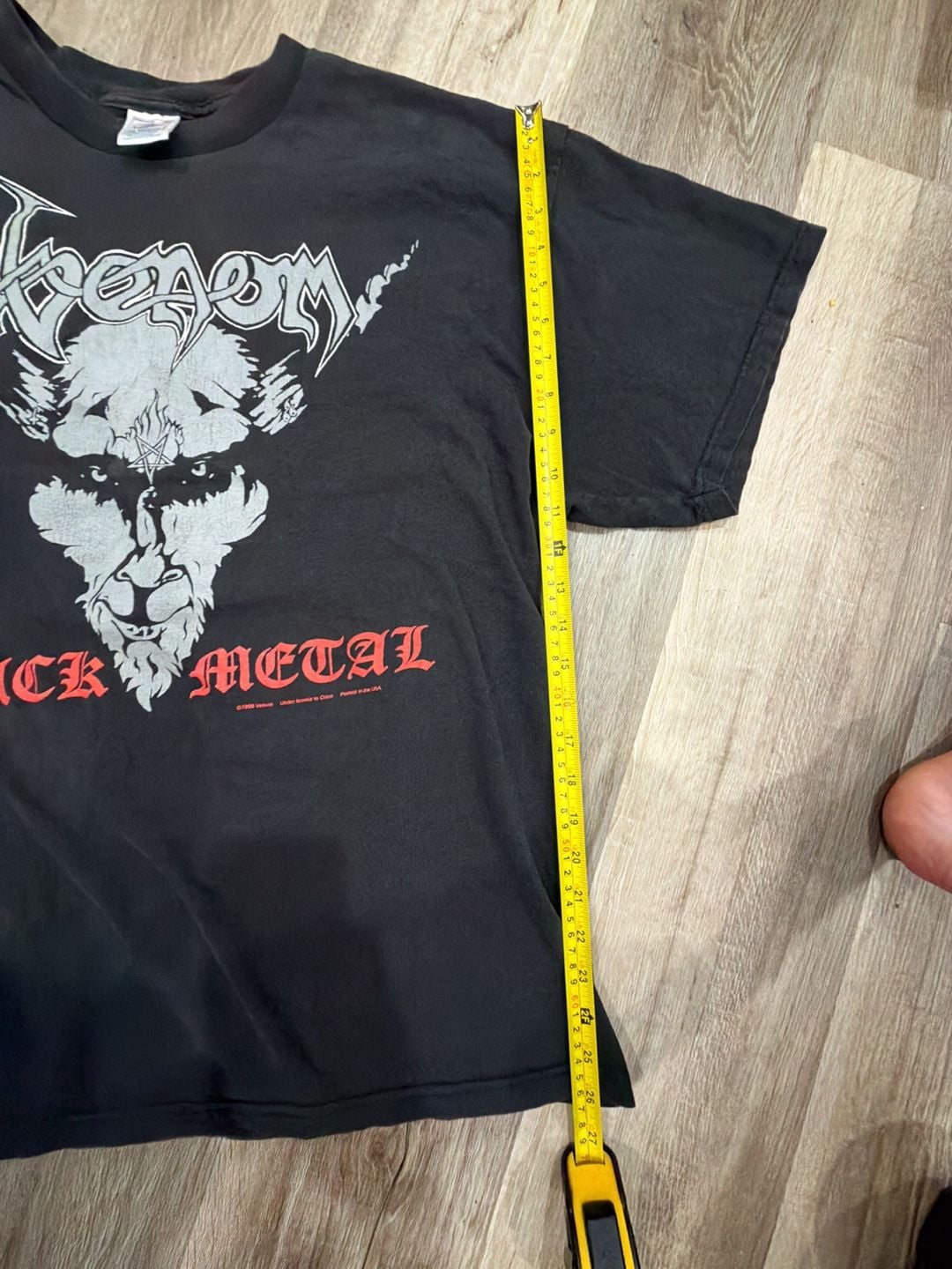 Rare Vintage CYGNUS Venom Black Metal Album 1996 Tour T Shirt 90s Metal Band XL 4