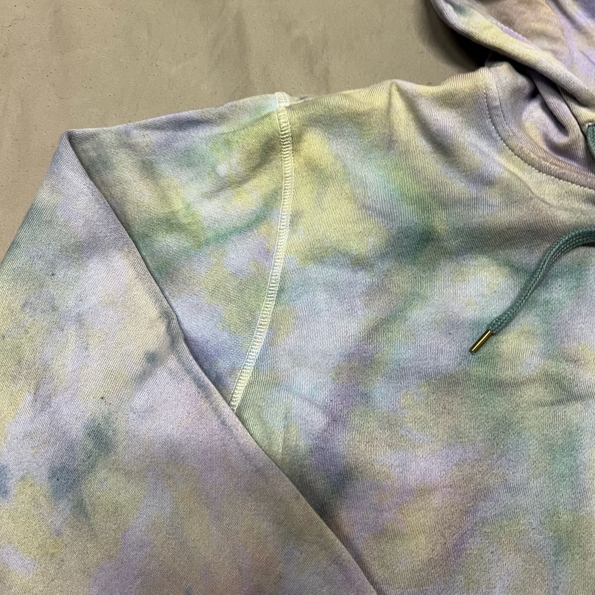 Rip Curl Tie Dye Zip Up Hoodie Size XXS Pastel Y2K Style Crop top Jacket Surf 12