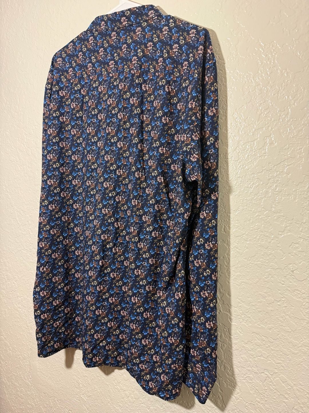 Bugatchi Long Sleeve Floral Button Down Shirt Shaped Fit 9