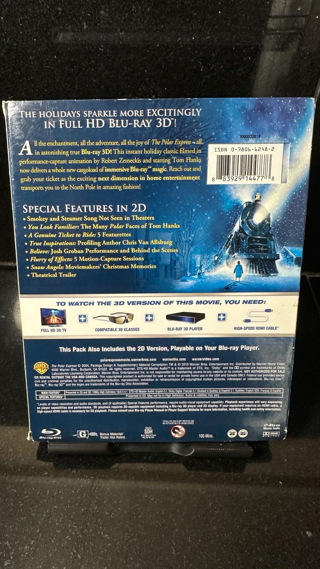 Brand New Warner Bros. The Polar Express 3D Blu-Ray + Blu-Ray Lenticular 2