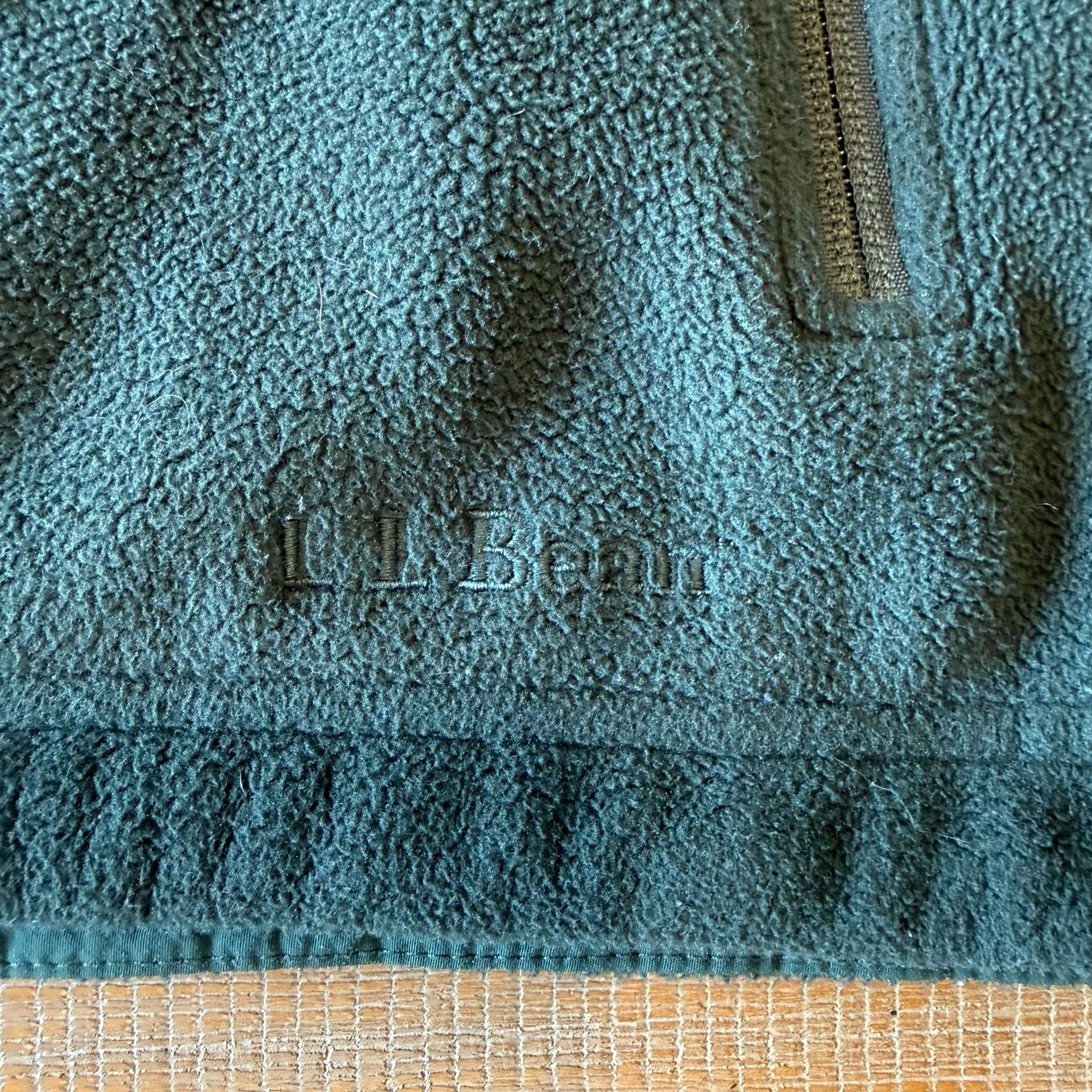 Vintage L.L. Bean Polartec Fleece Jacket Mens XL Green Full Zip Mountain Pro 9