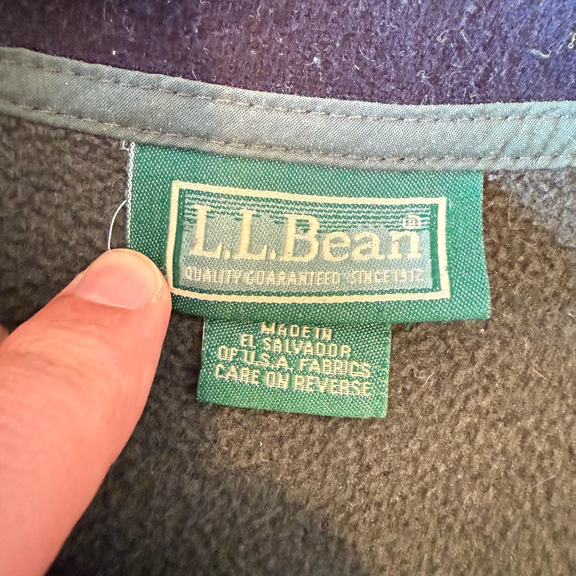 Vintage L.L. Bean Polartec Fleece Jacket Mens XL Green Full Zip Mountain Pro 10