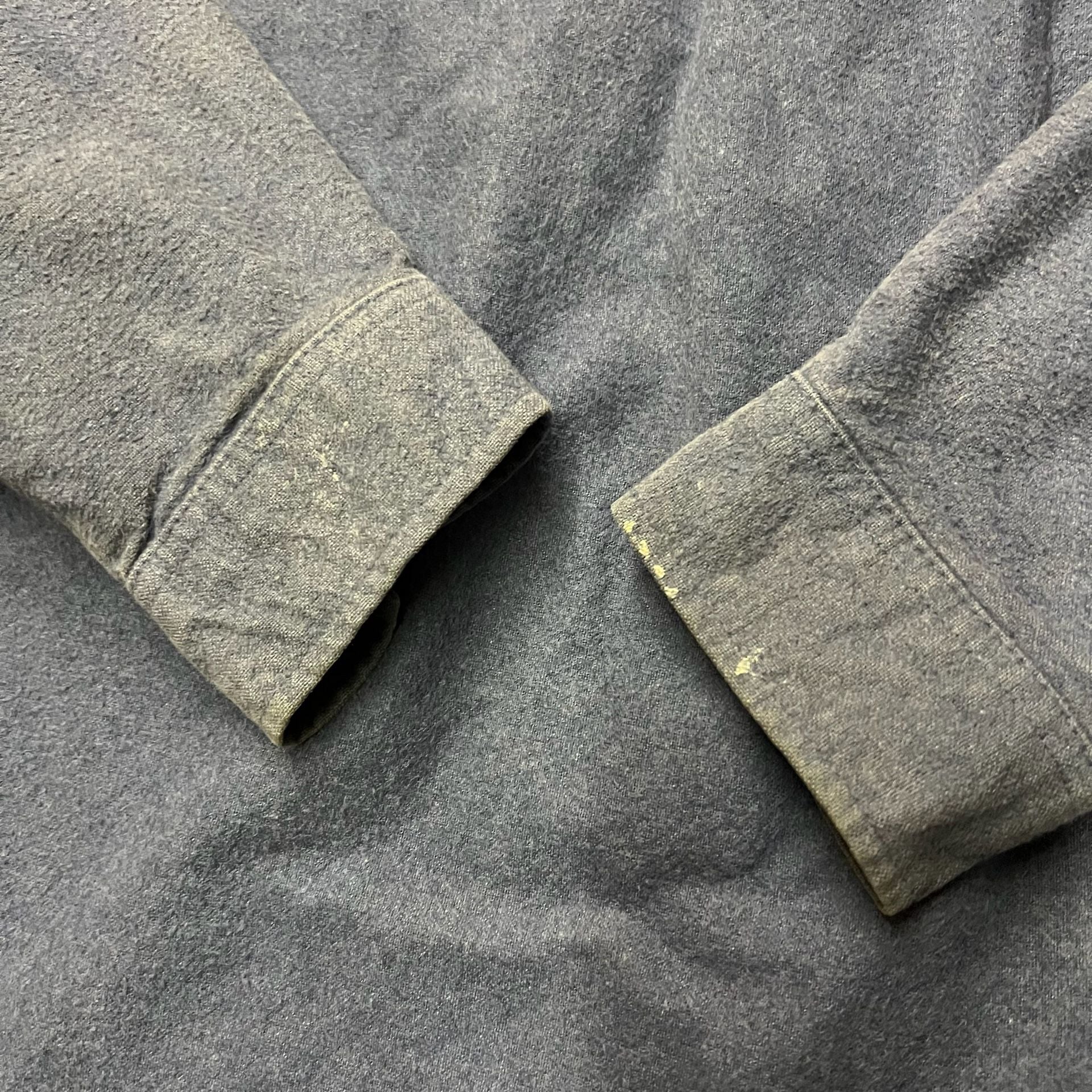 Field & Stream Heavyweight Chamois Flannel Shirt Blue Long Sleeve 7