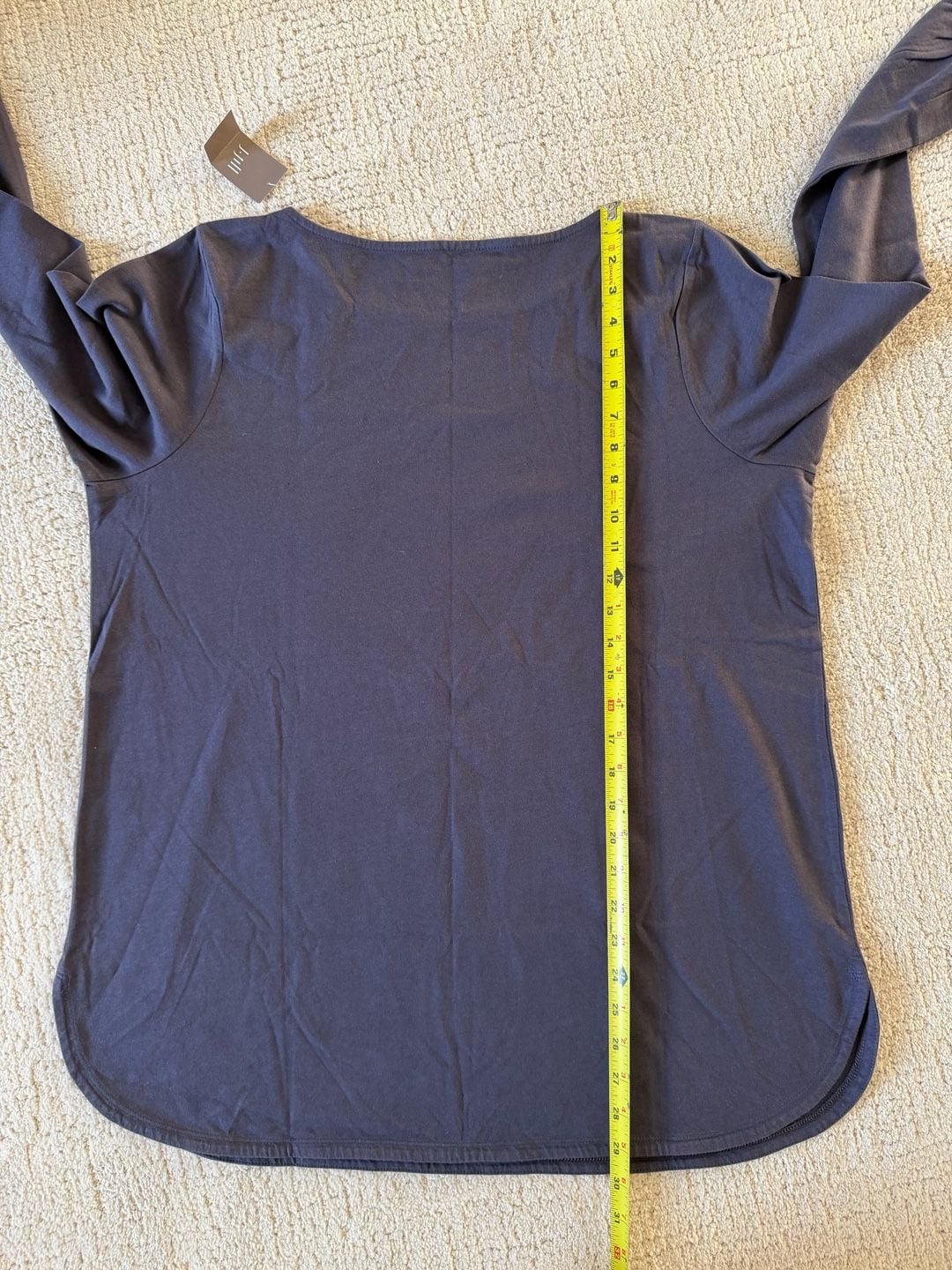 NWT Pure Jill Embroidered Neckline Tunic Size L Cotton 6