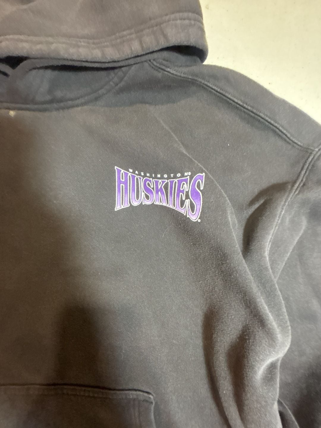 Hollister Washington Huskies Boxy Fit Hoodie Size M 4
