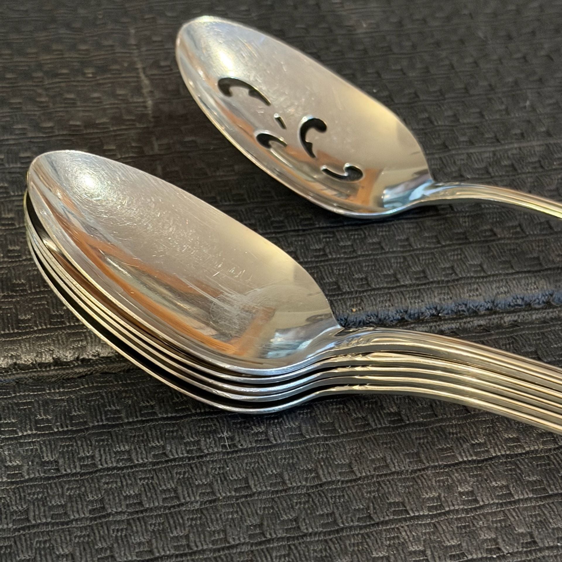Oneida Chateau Stainless Flatware 6-Piece Serving Spoon Set 12