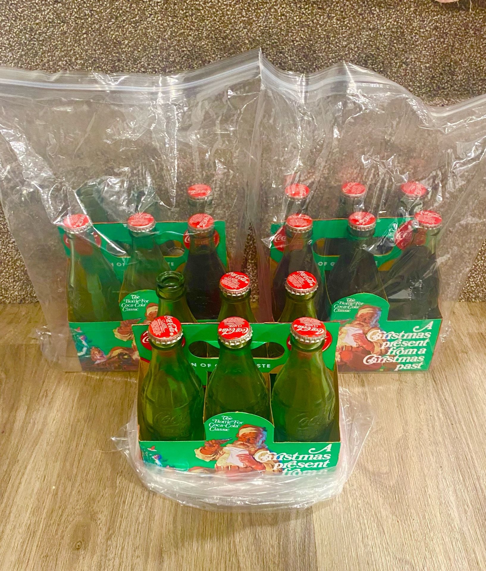 Coca-Cola Present 6-Pack Bottles. 1