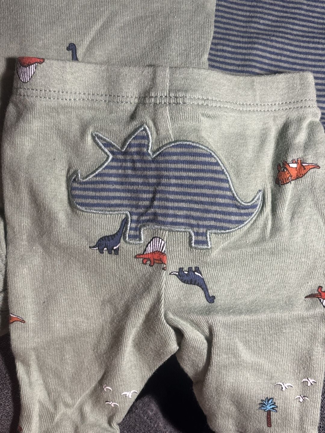 Carter's 3pc Baby Boys Dinosaur Bodysuits & Pants Set Newborn 7