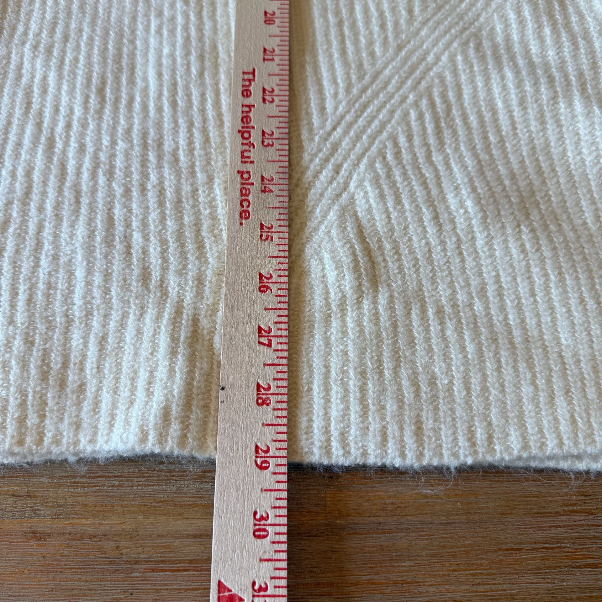 Old Navy Sweater Womens L Large Cream White Ribbed Knit Cozy Mock Neck Slit 7