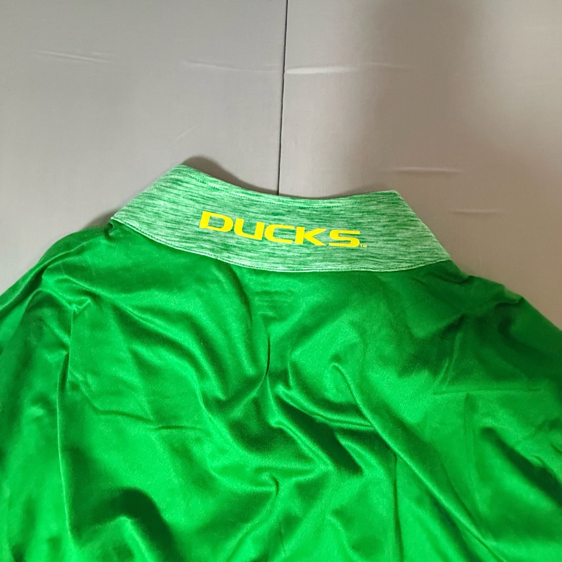 Captivating Oregon Ducks Quarter-Zip Pullover Size 2XL Green 6