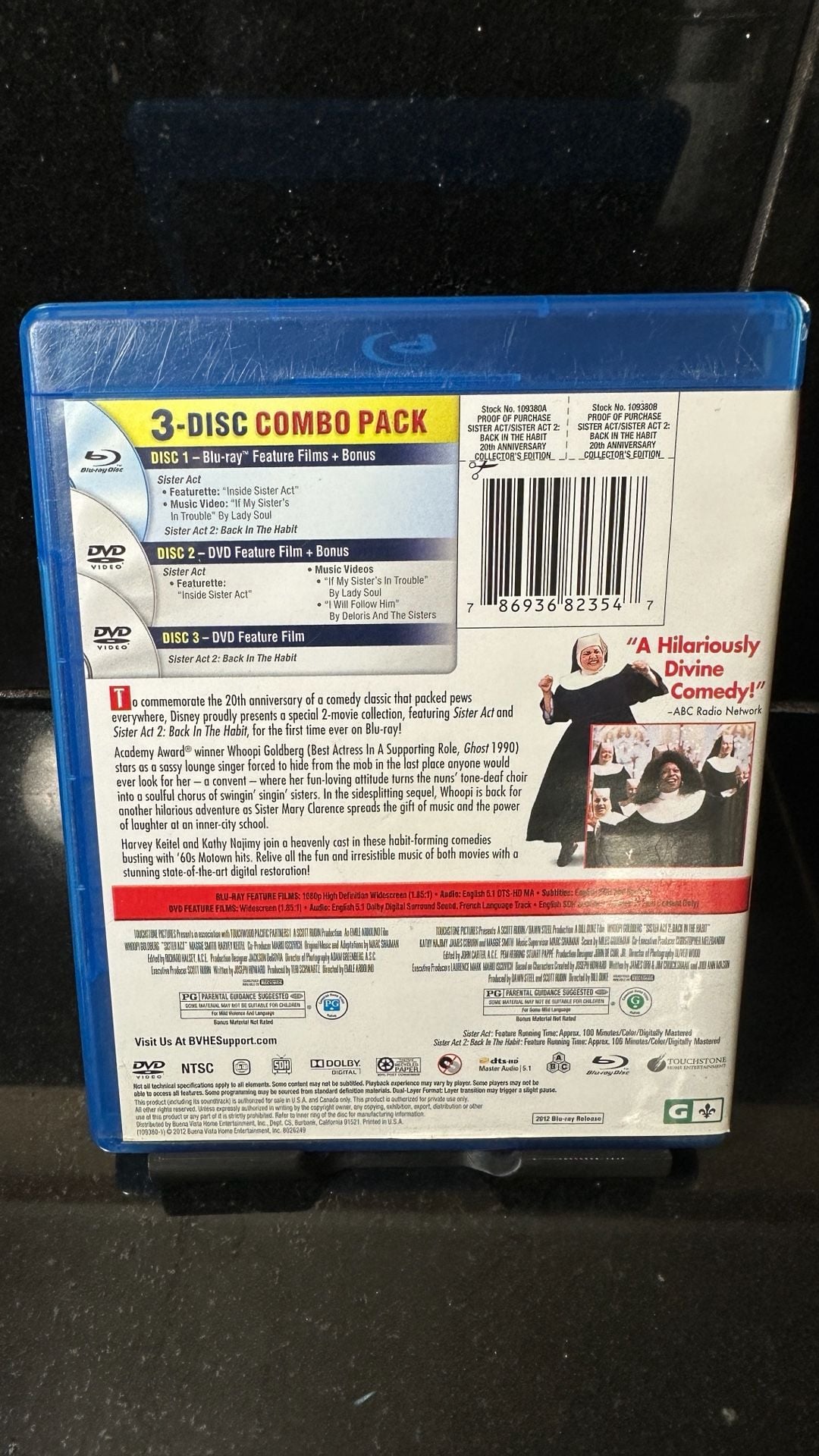 Out Of Print Sister Act / Sister Act 2: Back In The Habit Blu-Ray DVD 2