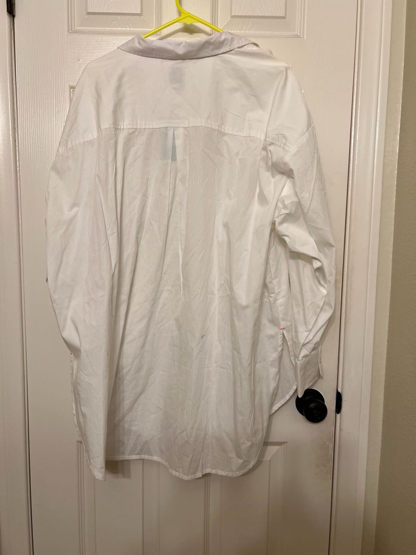 Maeve Button Down Shirt Size 2X Plus White Rhinestone Heart 6