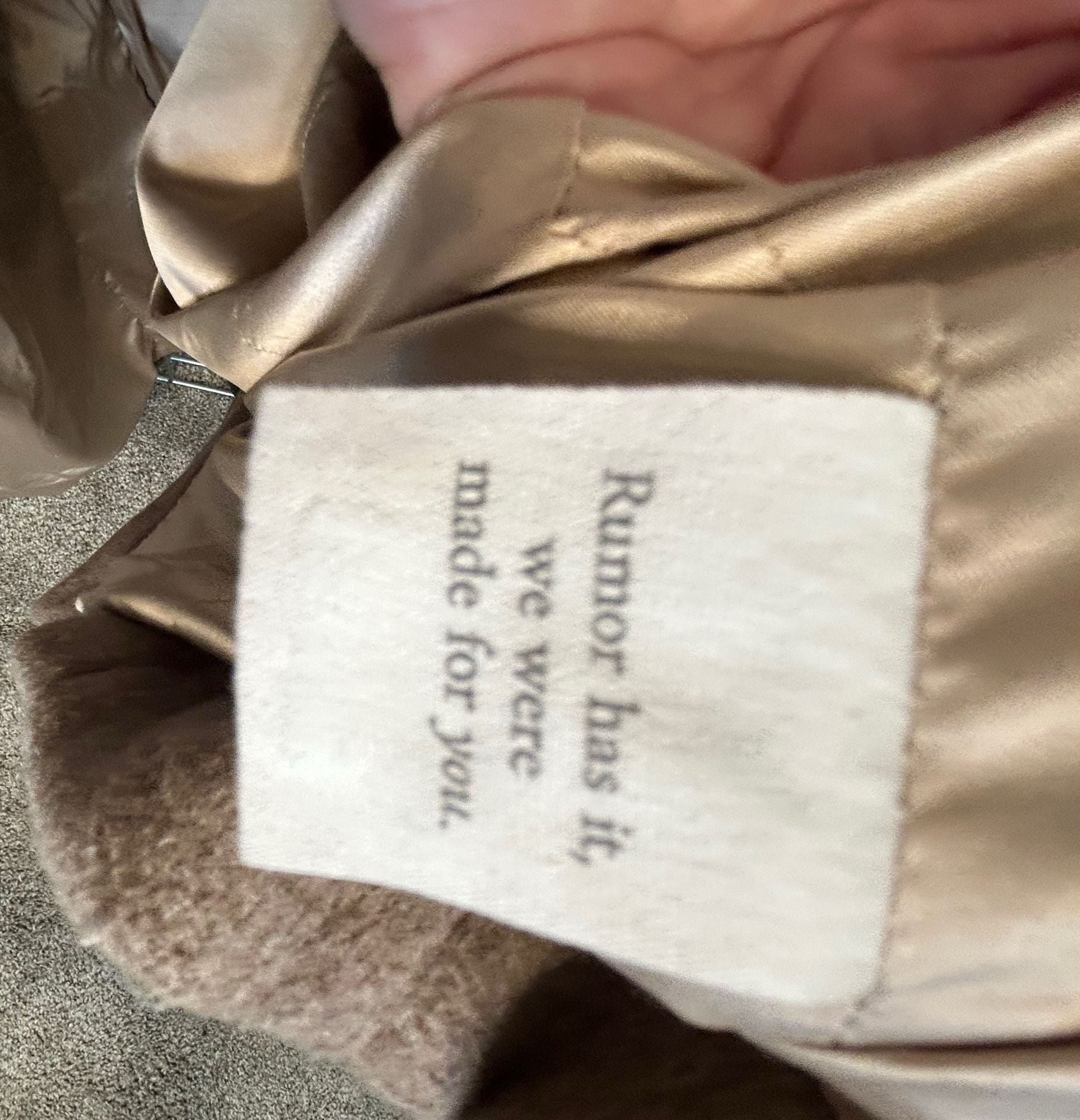 Rumored Sinatra Coat Size M Brown Wool Blend Trench Long 10