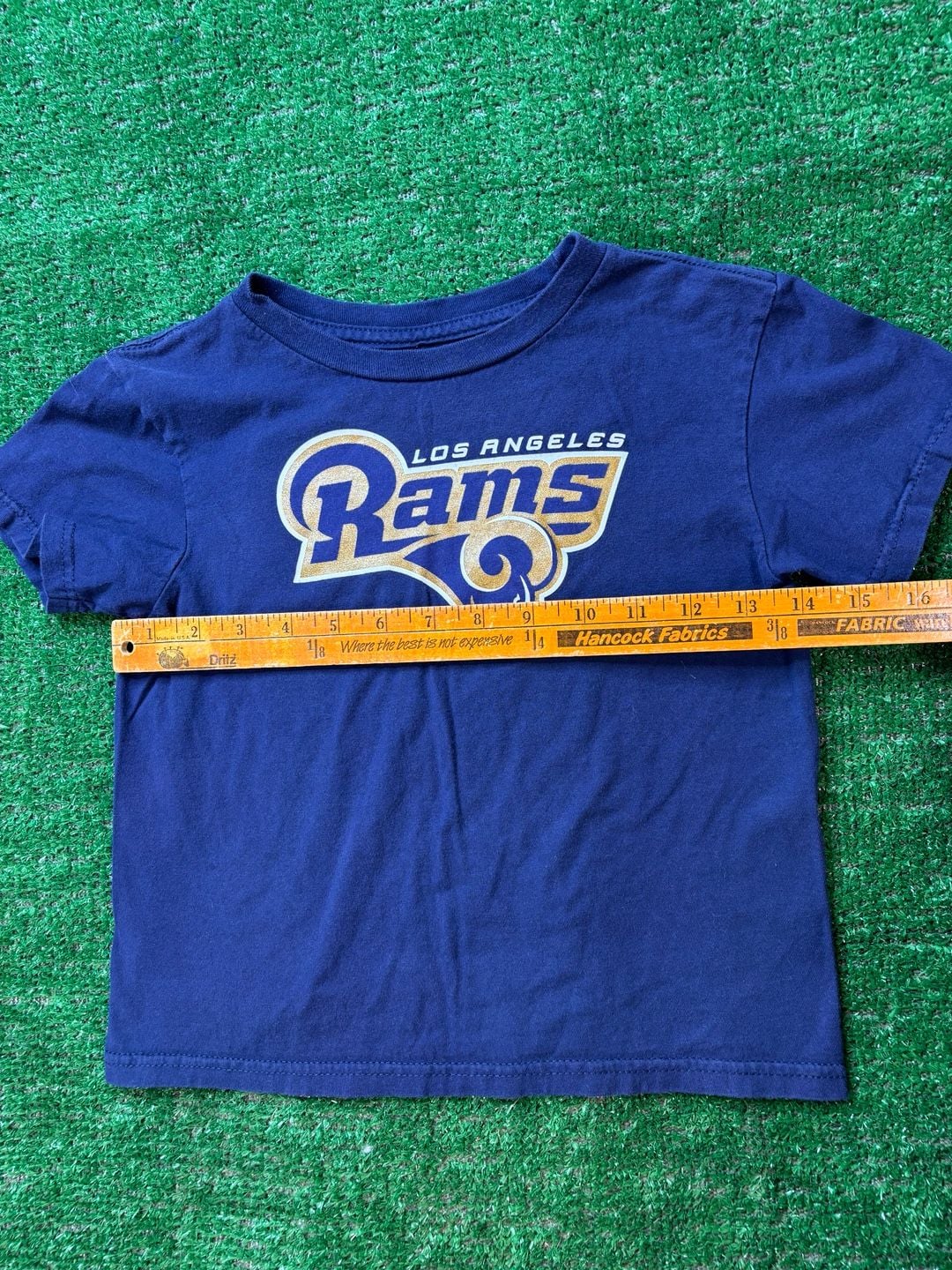 NFL Los Angeles Rams T-Shirt Size 5/6 Blue Cotton Graphic Football Tee 12