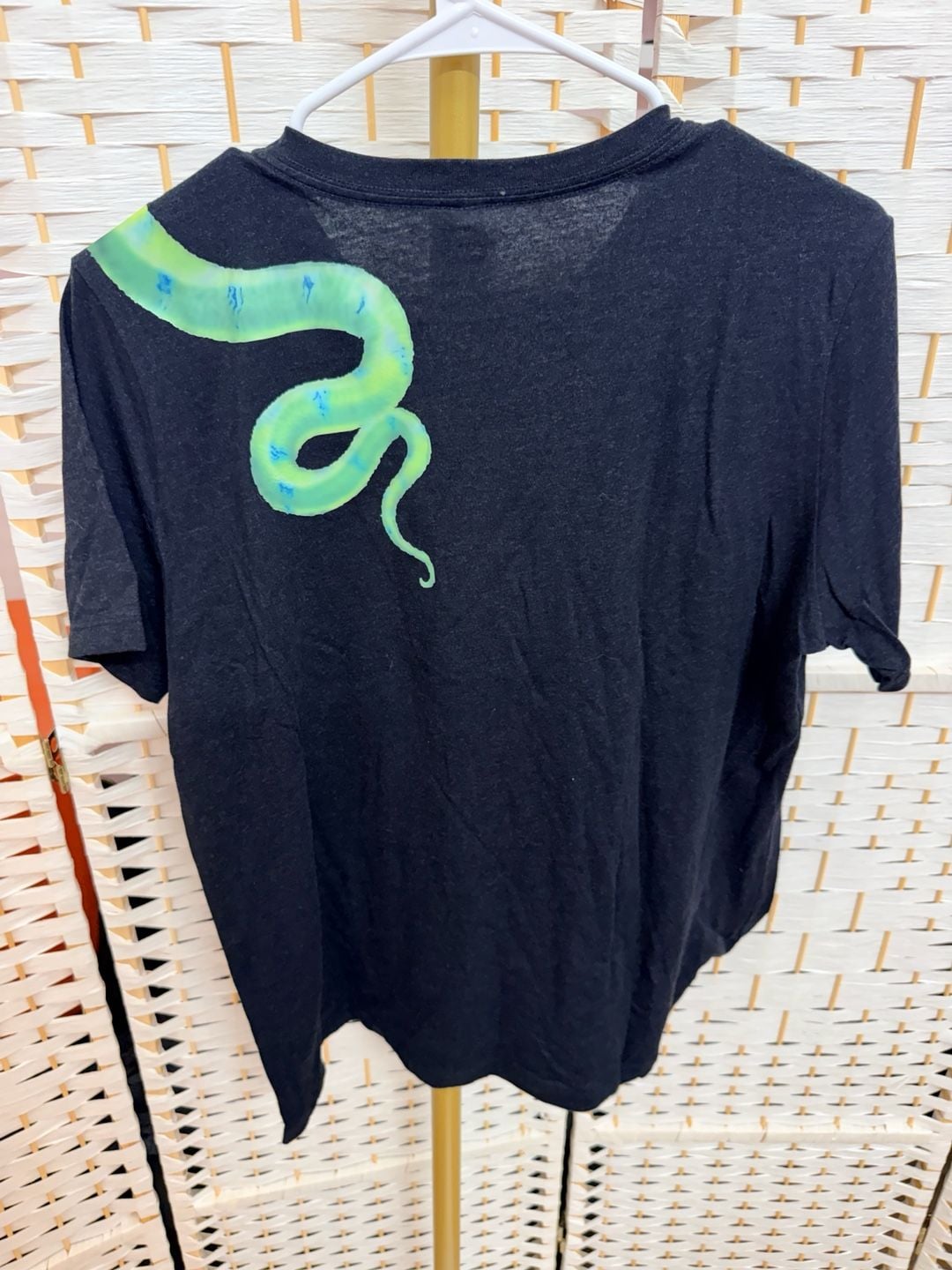 Custom Matching Snake Graphic T-Shirt Set Black Unisex L Youth S 9