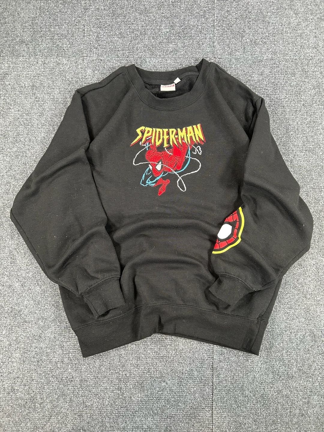 Marvel Spider-Man Sweatshirt Size M Black Graphic Crewneck 1