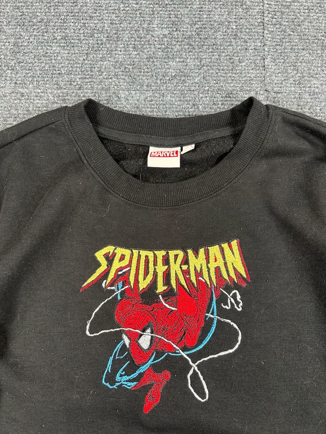 Marvel Spider-Man Sweatshirt Size M Black Graphic Crewneck 2