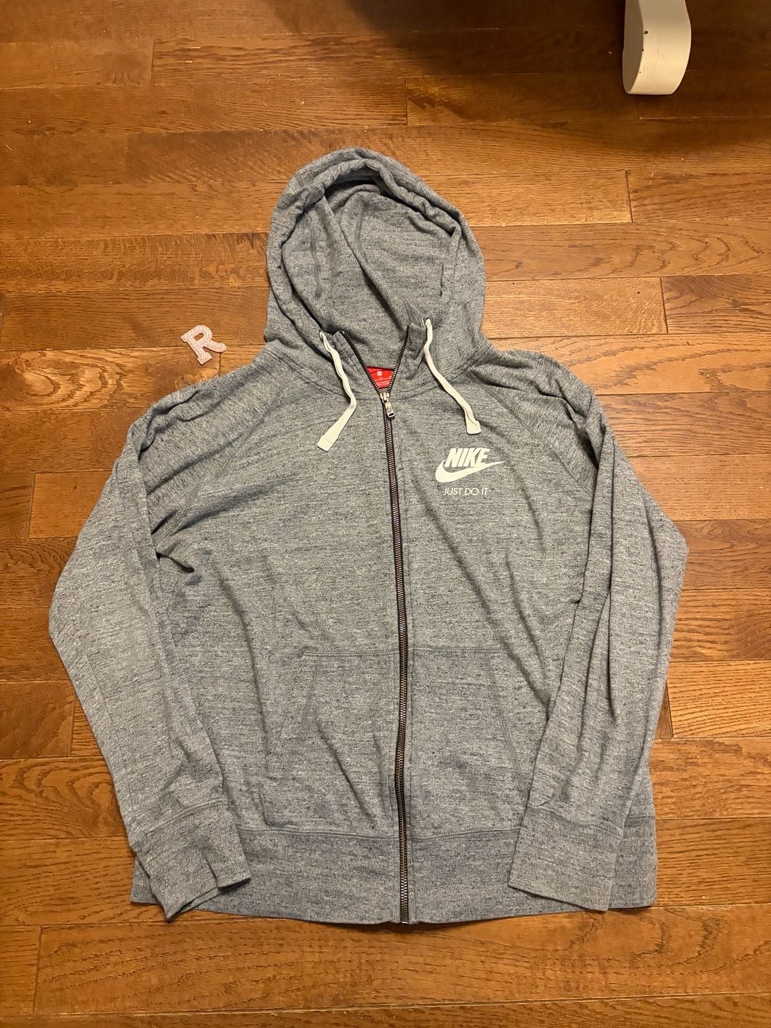 Nike Full Zip Hoodie Size XL Gray Just Do It 2