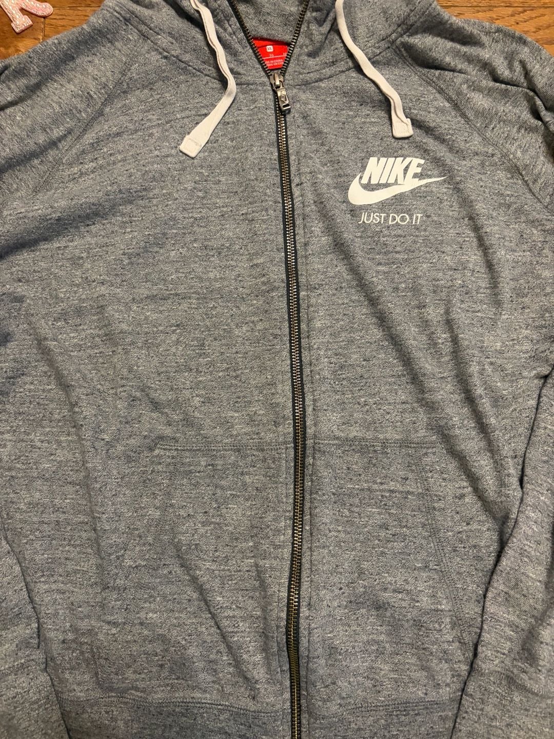 Nike Full Zip Hoodie Size XL Gray Just Do It 3