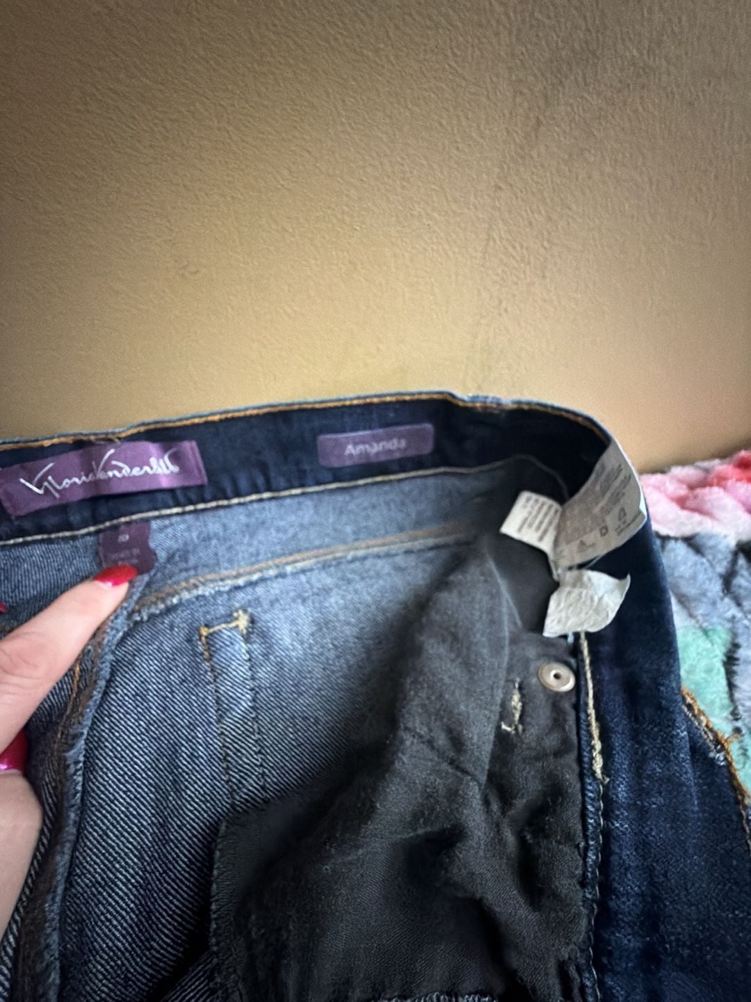 Gloria Vanderbilt Amanda Jeans Size 10 Dark Wash Denim 4