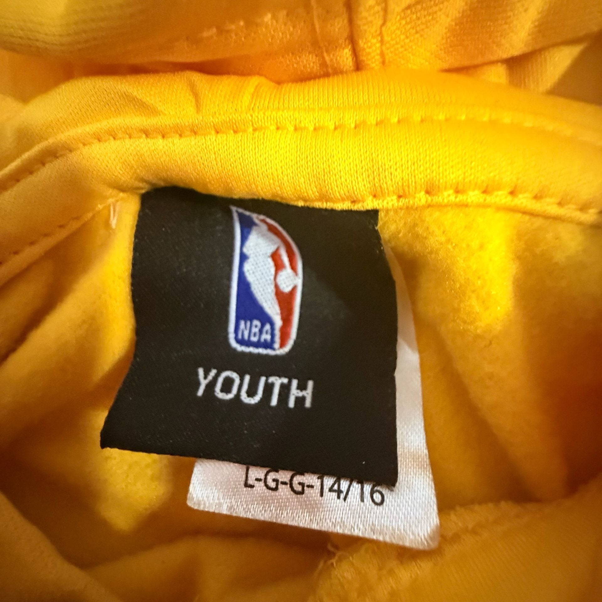 NBA Los Angeles Lakers Youth Hoodie Size L 14/16 Yellow 4