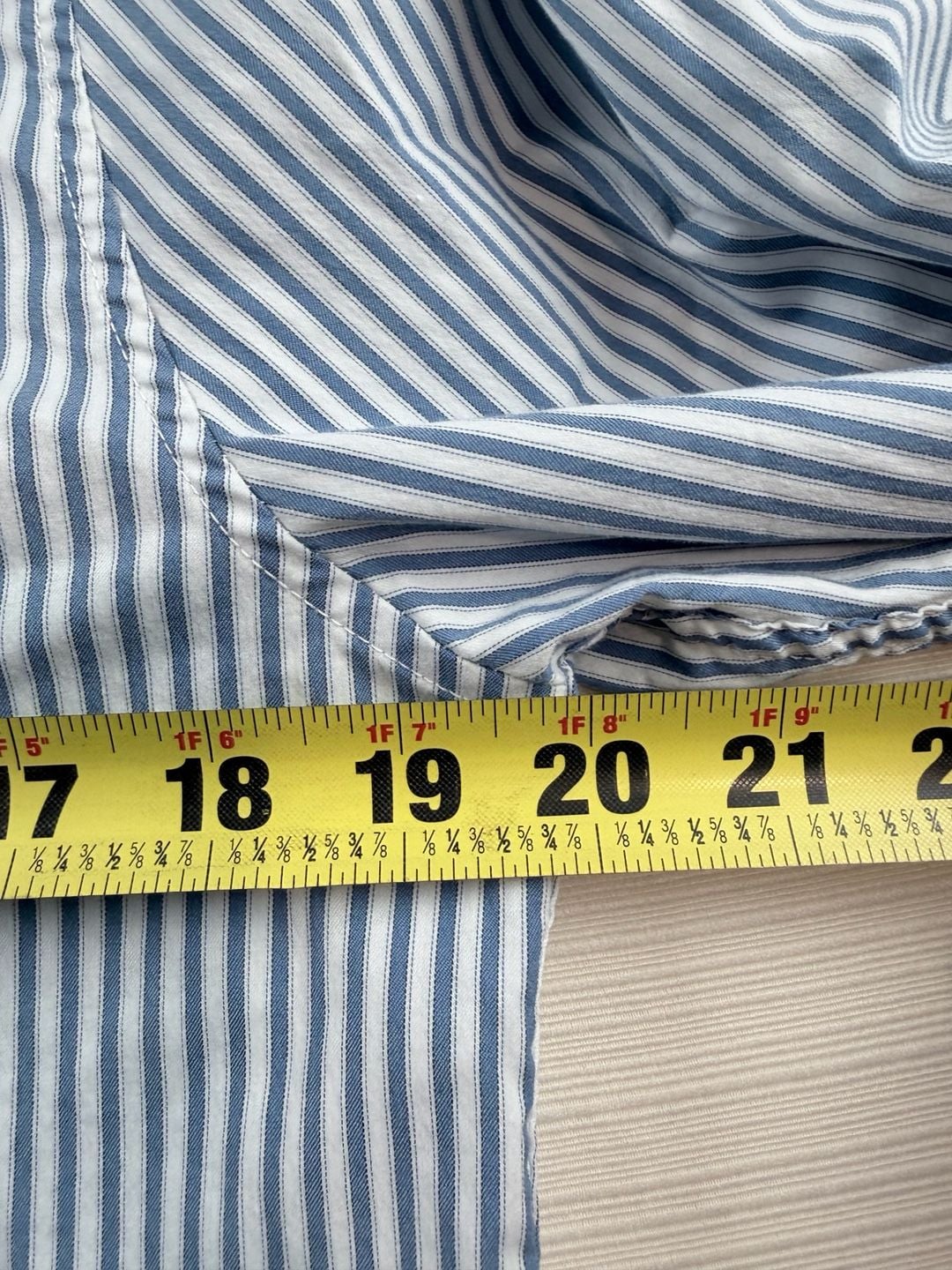 Abercrombie & Fitch Striped Button Up Shirt Size L Blue Long Sleeve 7