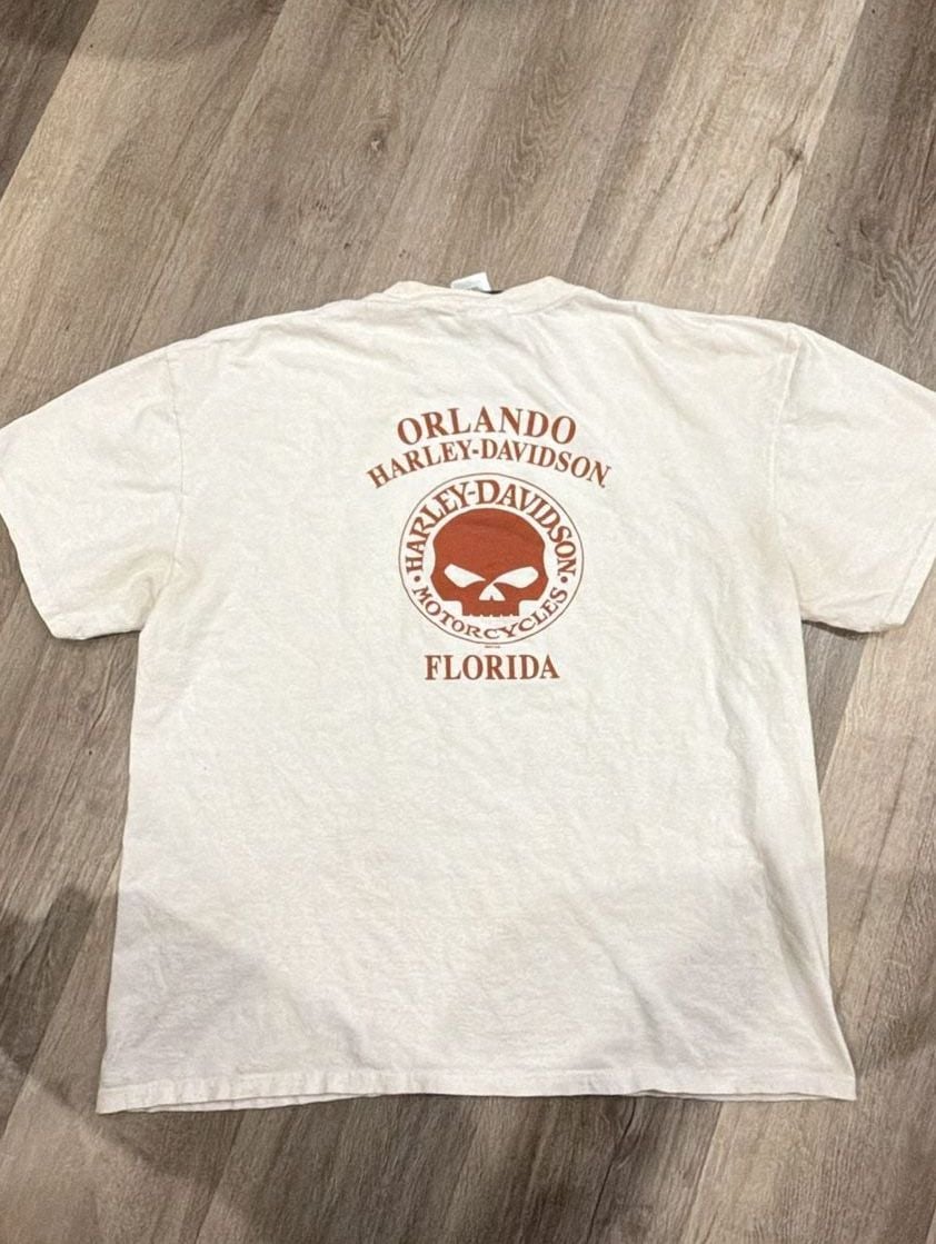 Harley-Davidson Orlando T-Shirt Size XL White Graphic Tee 7