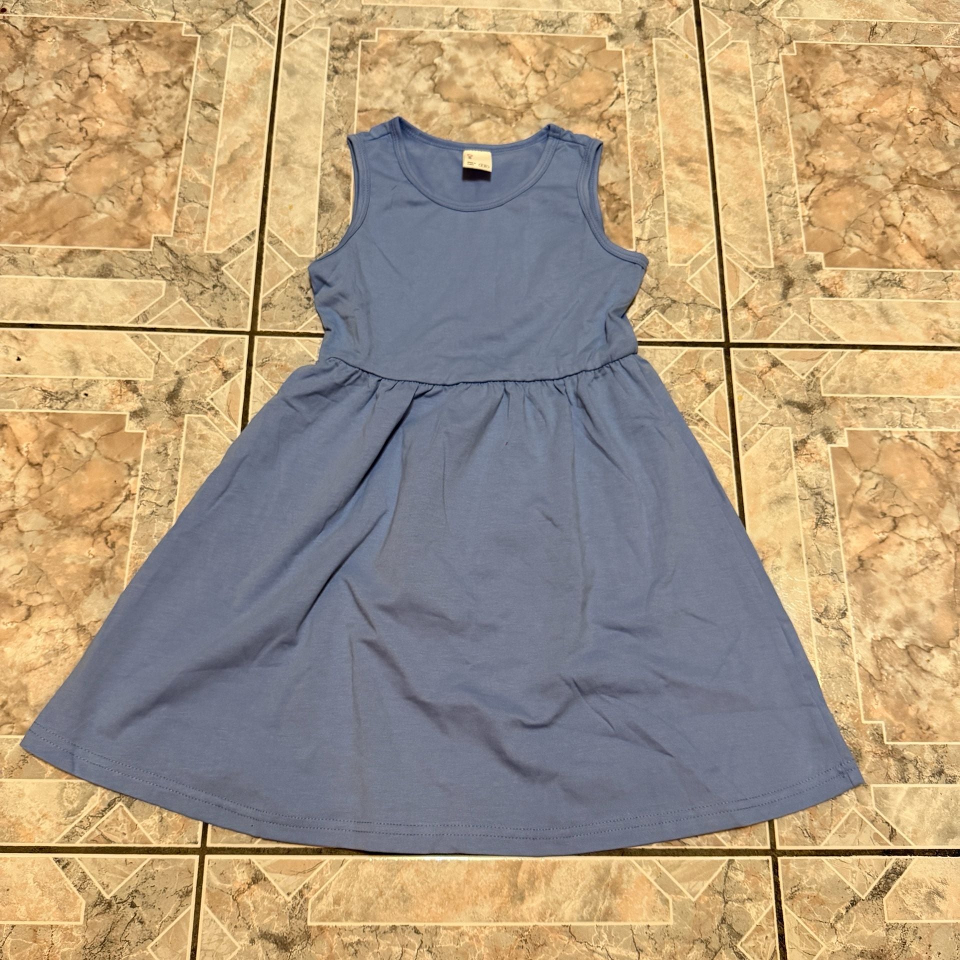PatPat Butterfly Print Ruffle Sleeve Dress Size 5-6Y White 4