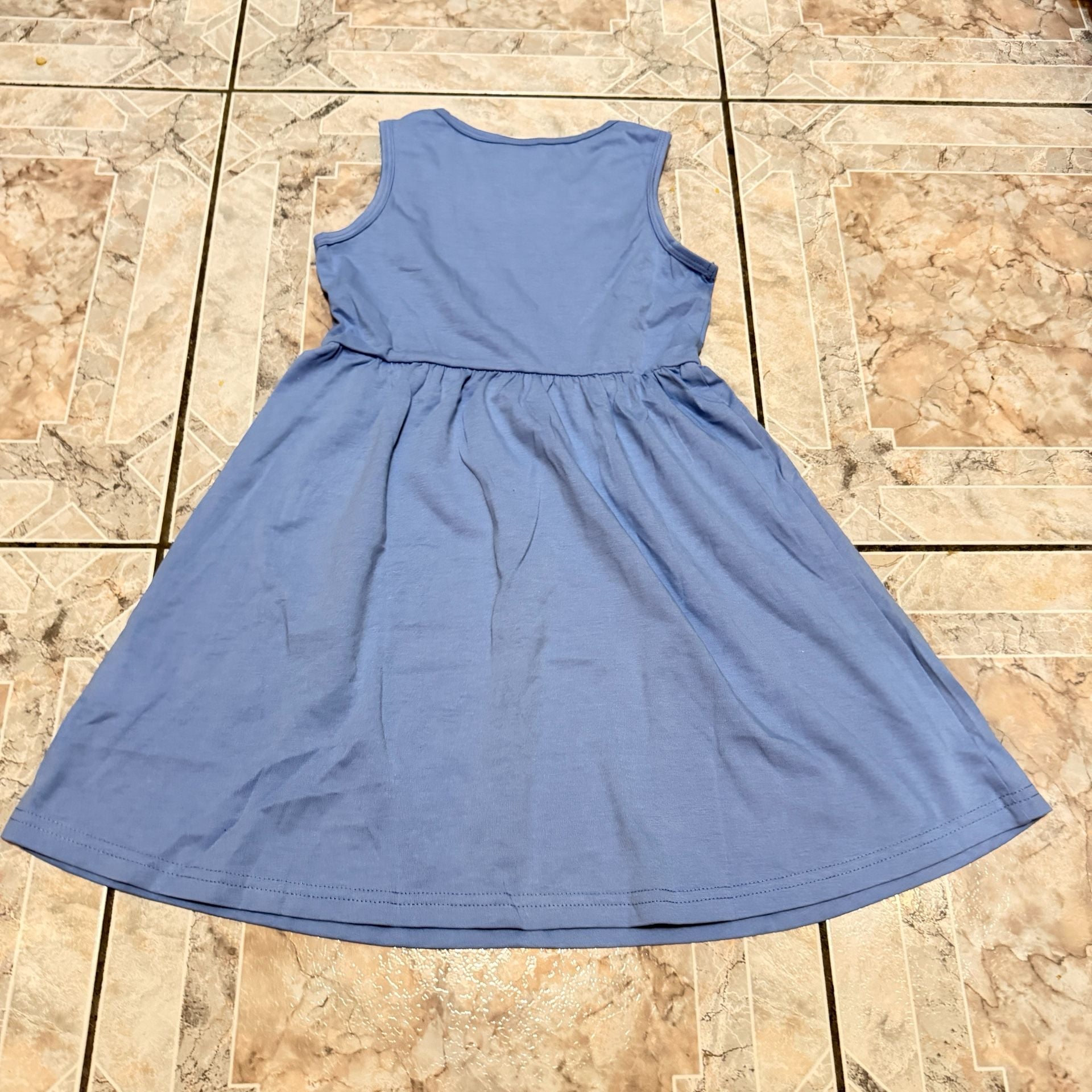 PatPat Butterfly Print Ruffle Sleeve Dress Size 5-6Y White 5