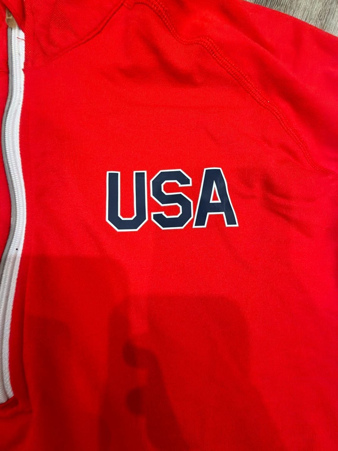 Nike Element USA 1/4 Zip Pullover Size XL Red Dri-Fit Long Sleeve Shirt 3