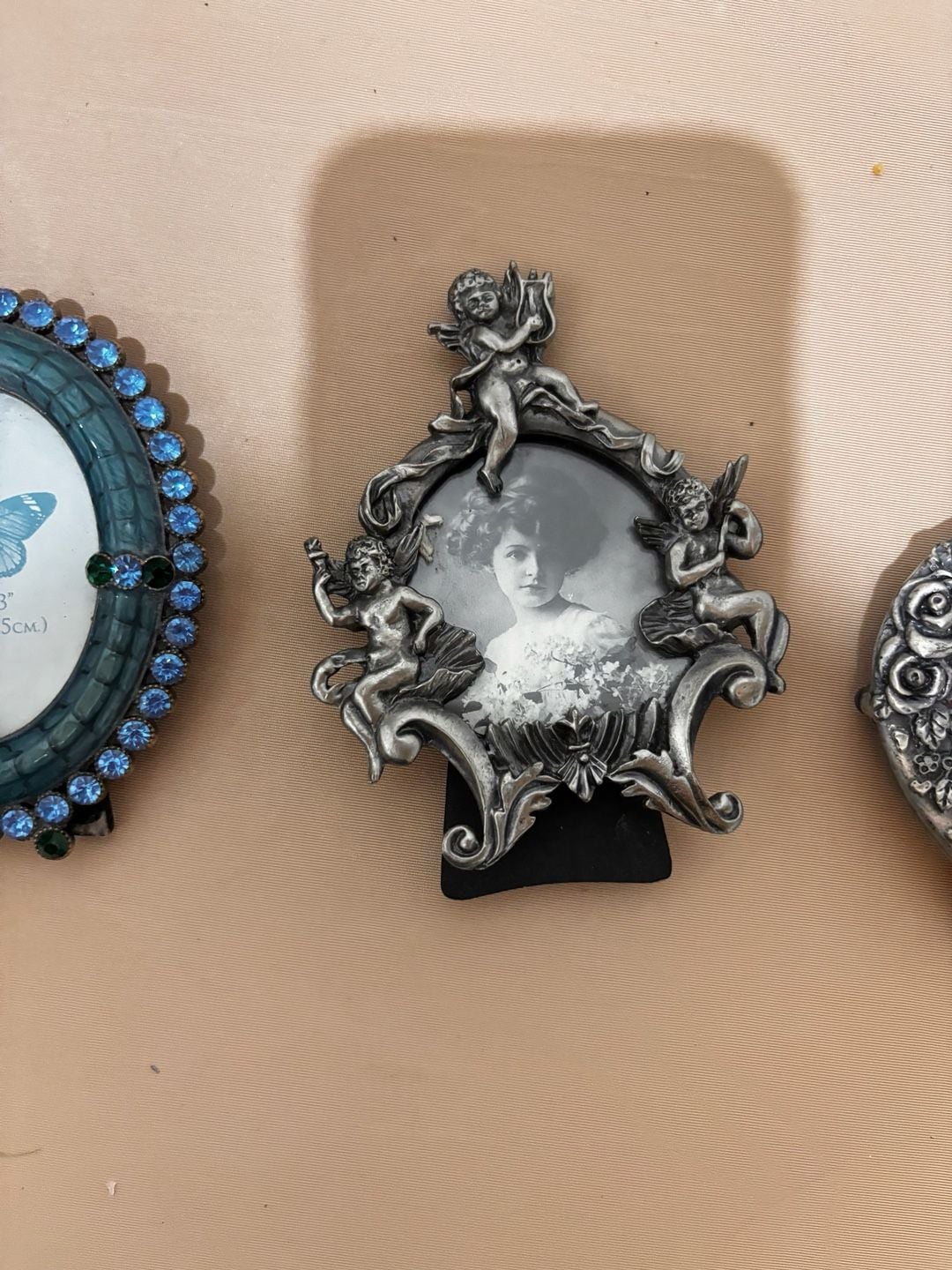 Lot Of 3 Vintage Ornate Miniature Picture Frames 3