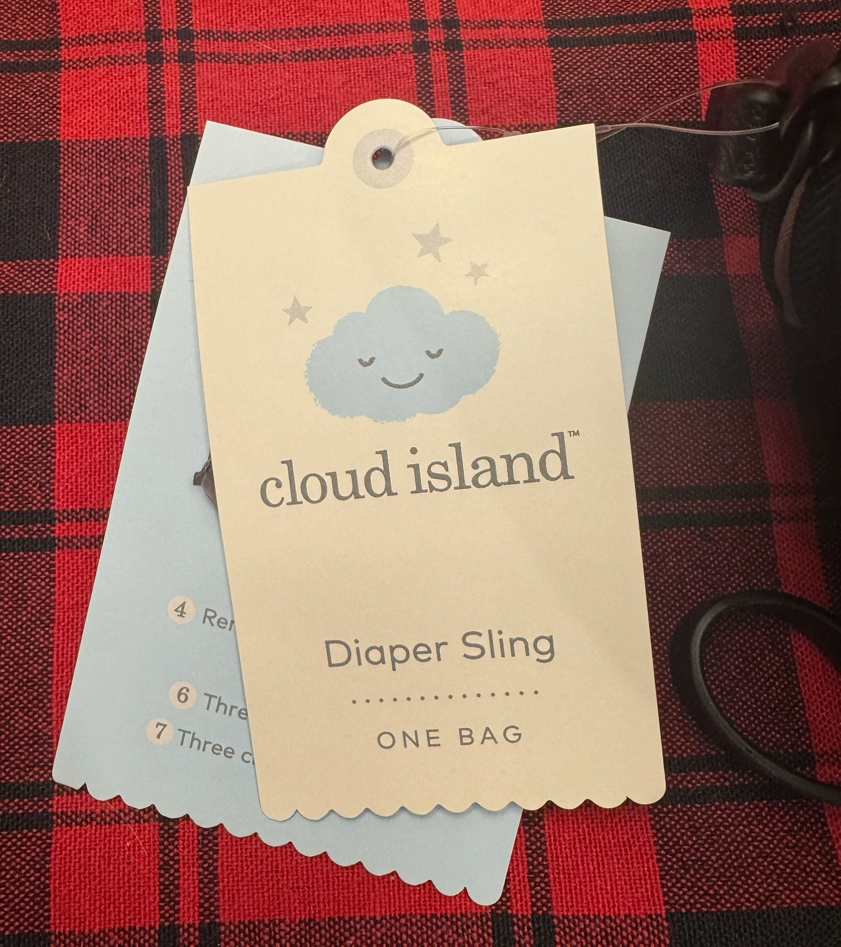 Cloud Island Diaper Sling Black One Size 7