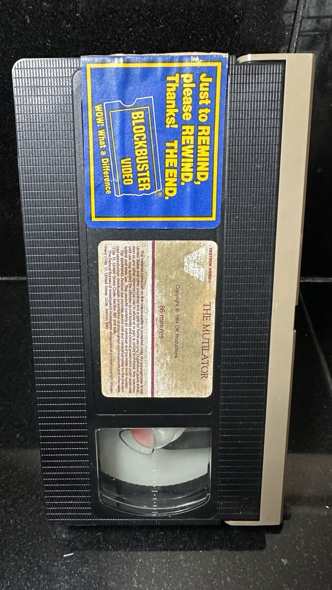 Rare Vestron Video The Mutilator Vintage VHS Horror Movie Thrashed Cover 3