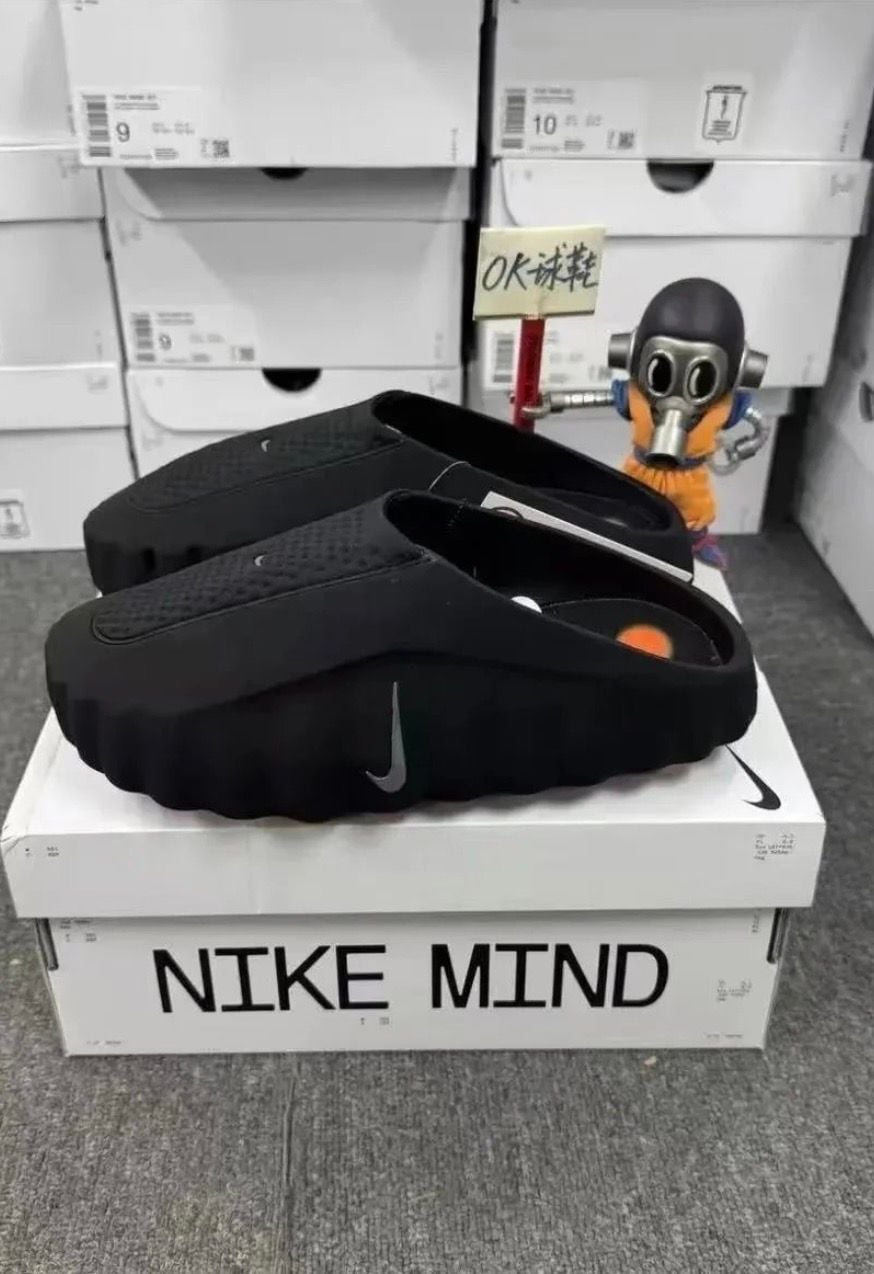 Nike Mind 001 Black Slides Mule Sandals 1