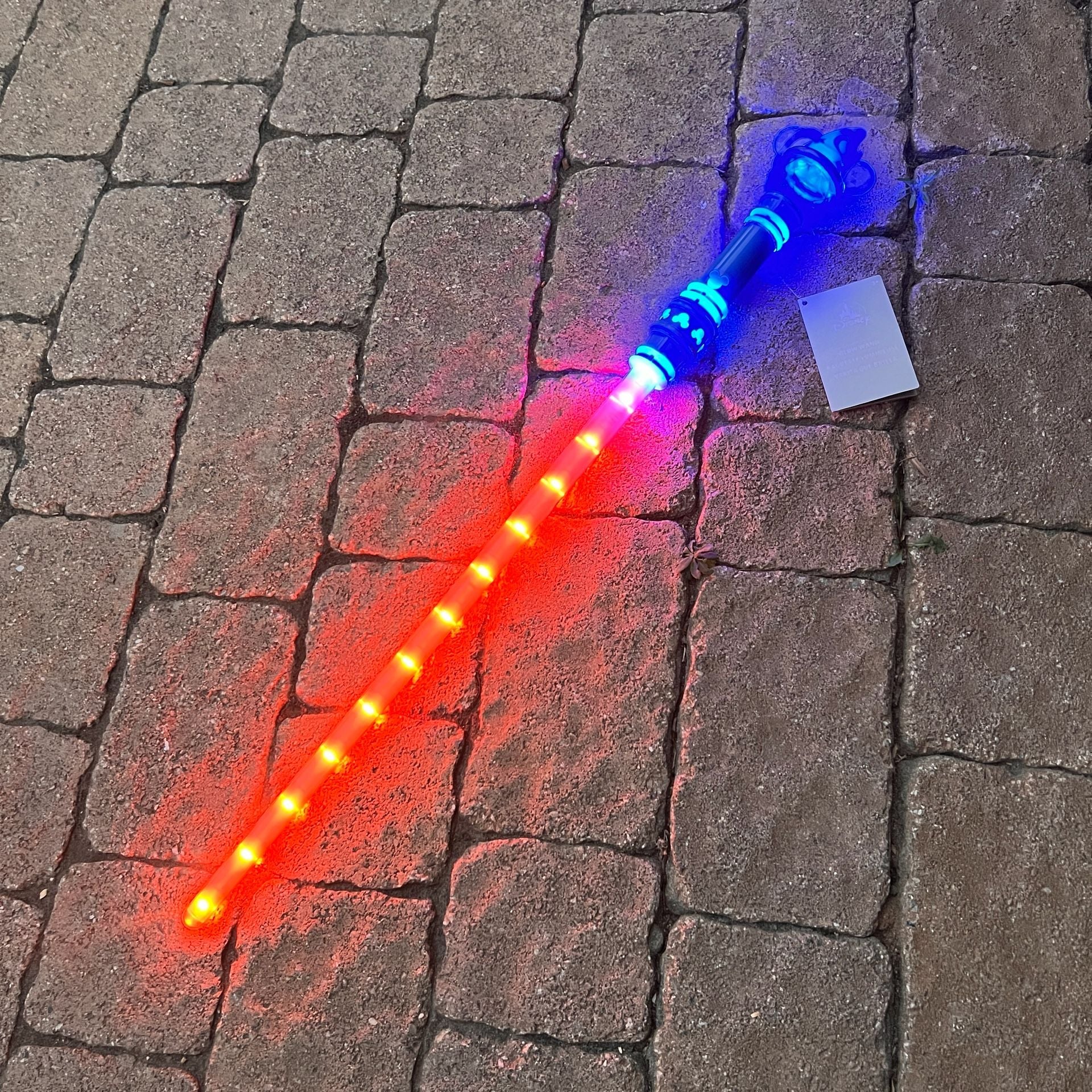 NWT Disney Parks Disneyland Fantasia Sorcerer Mickey Mouse LED Light Up Wand 🪄 5