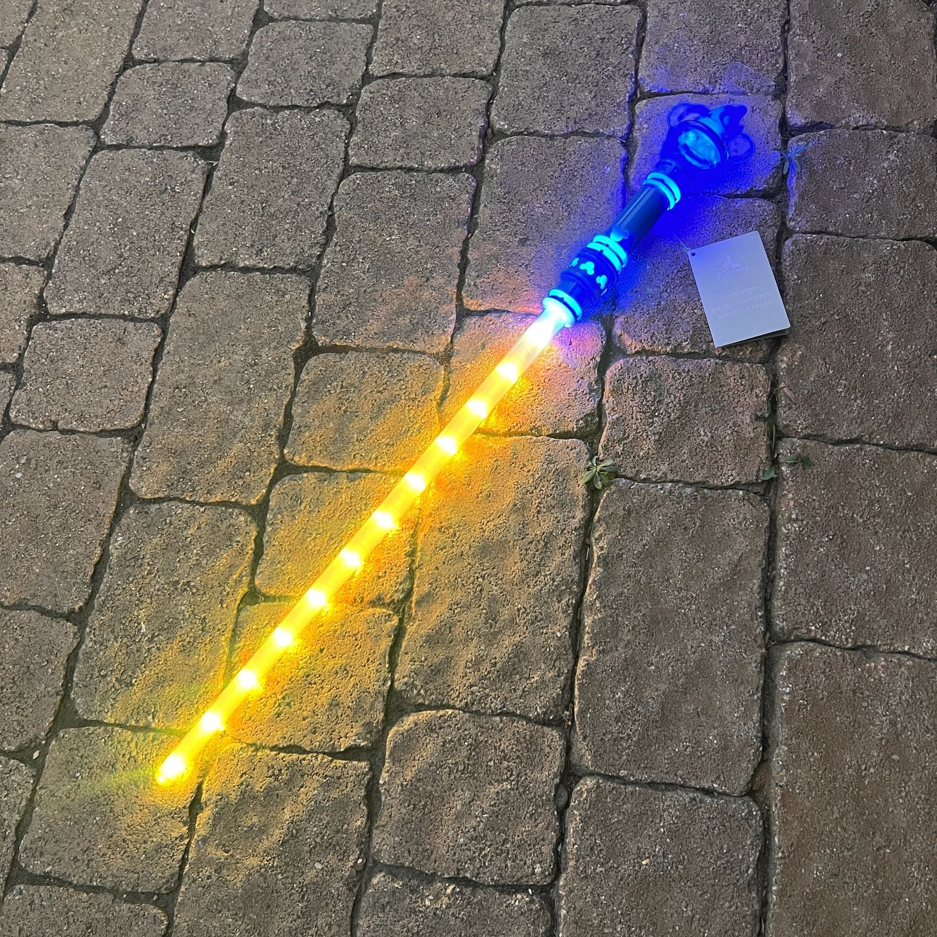 NWT Disney Parks Disneyland Fantasia Sorcerer Mickey Mouse LED Light Up Wand 🪄 7