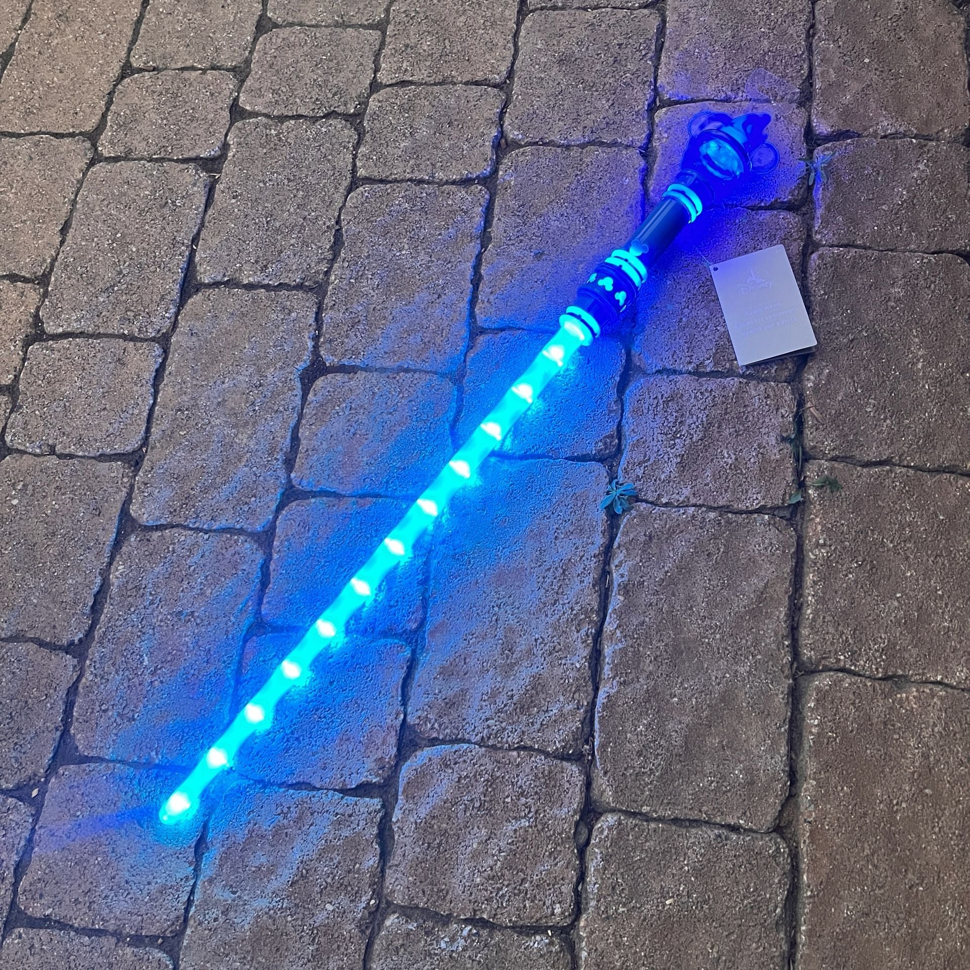 NWT Disney Parks Disneyland Fantasia Sorcerer Mickey Mouse LED Light Up Wand 🪄 8