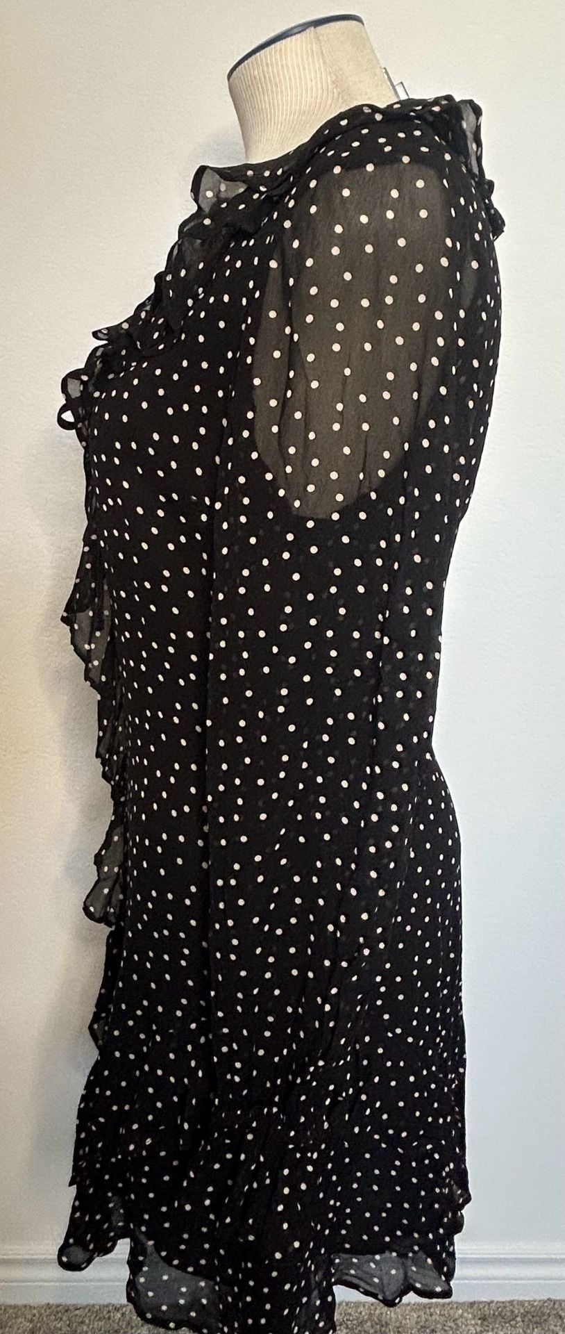 Hill House Home The Bridget Dress Black Polka Dot Mini Dress 3