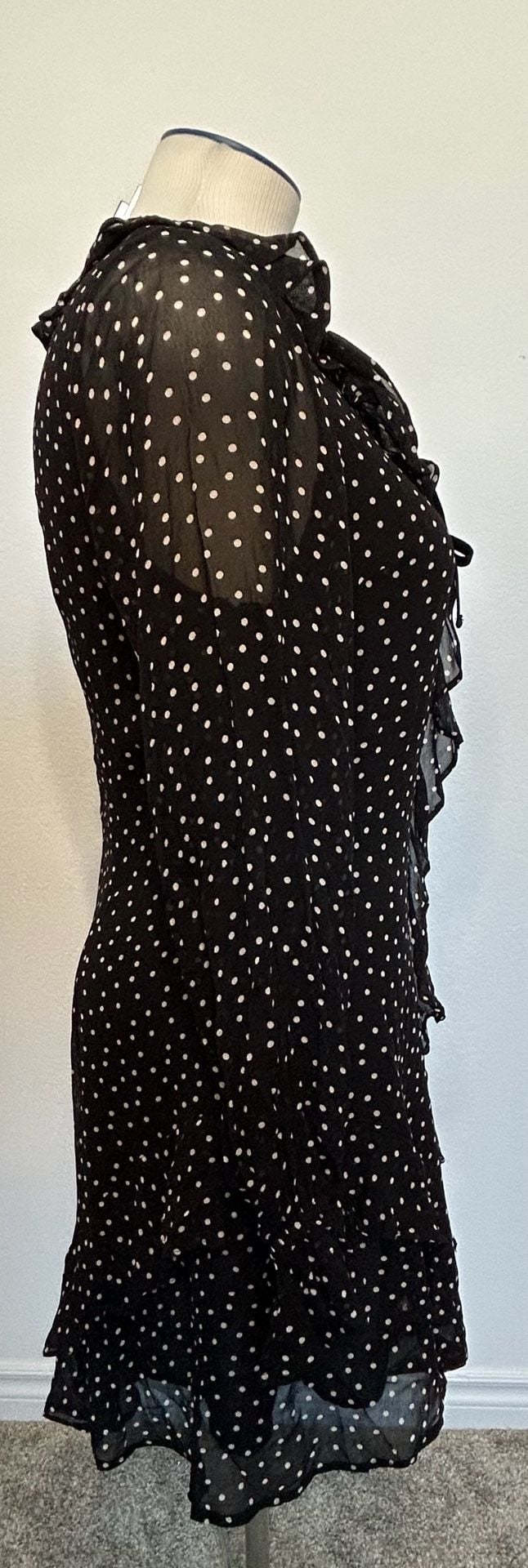 Hill House Home The Bridget Dress Black Polka Dot Mini Dress 4