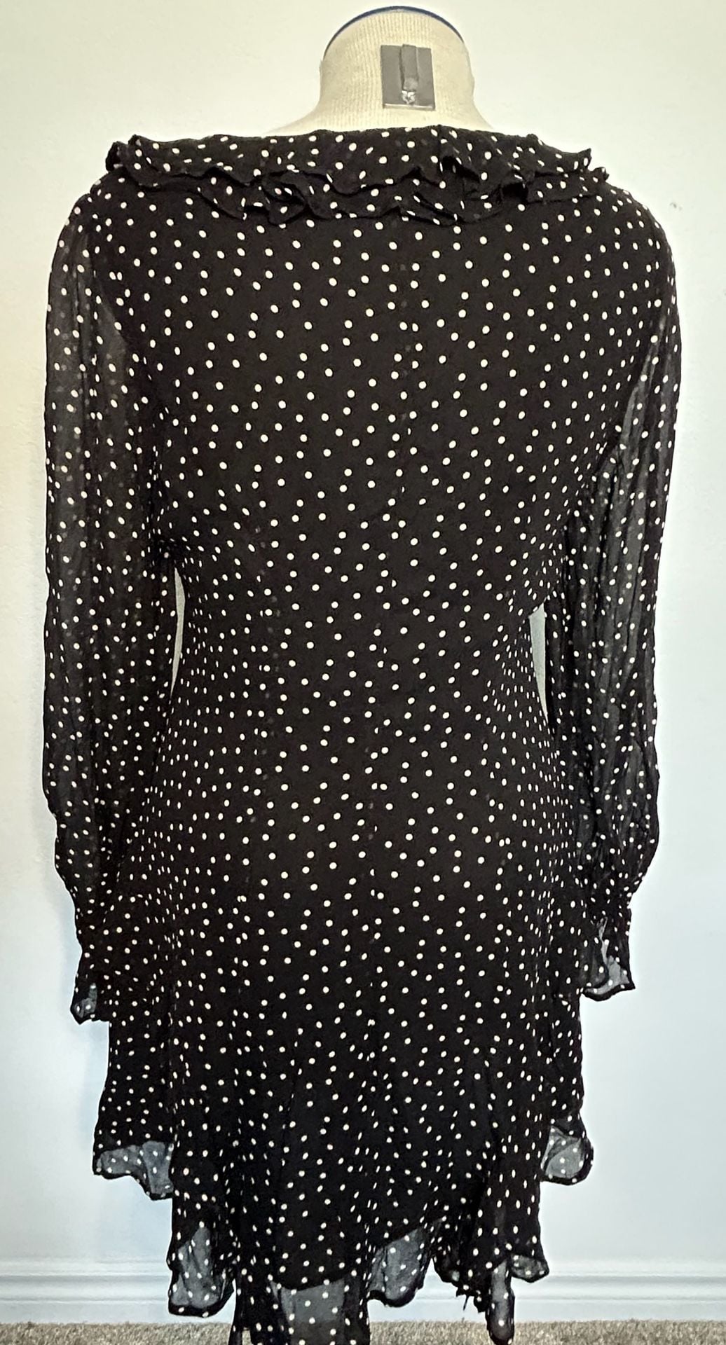 Hill House Home The Bridget Dress Black Polka Dot Mini Dress 5