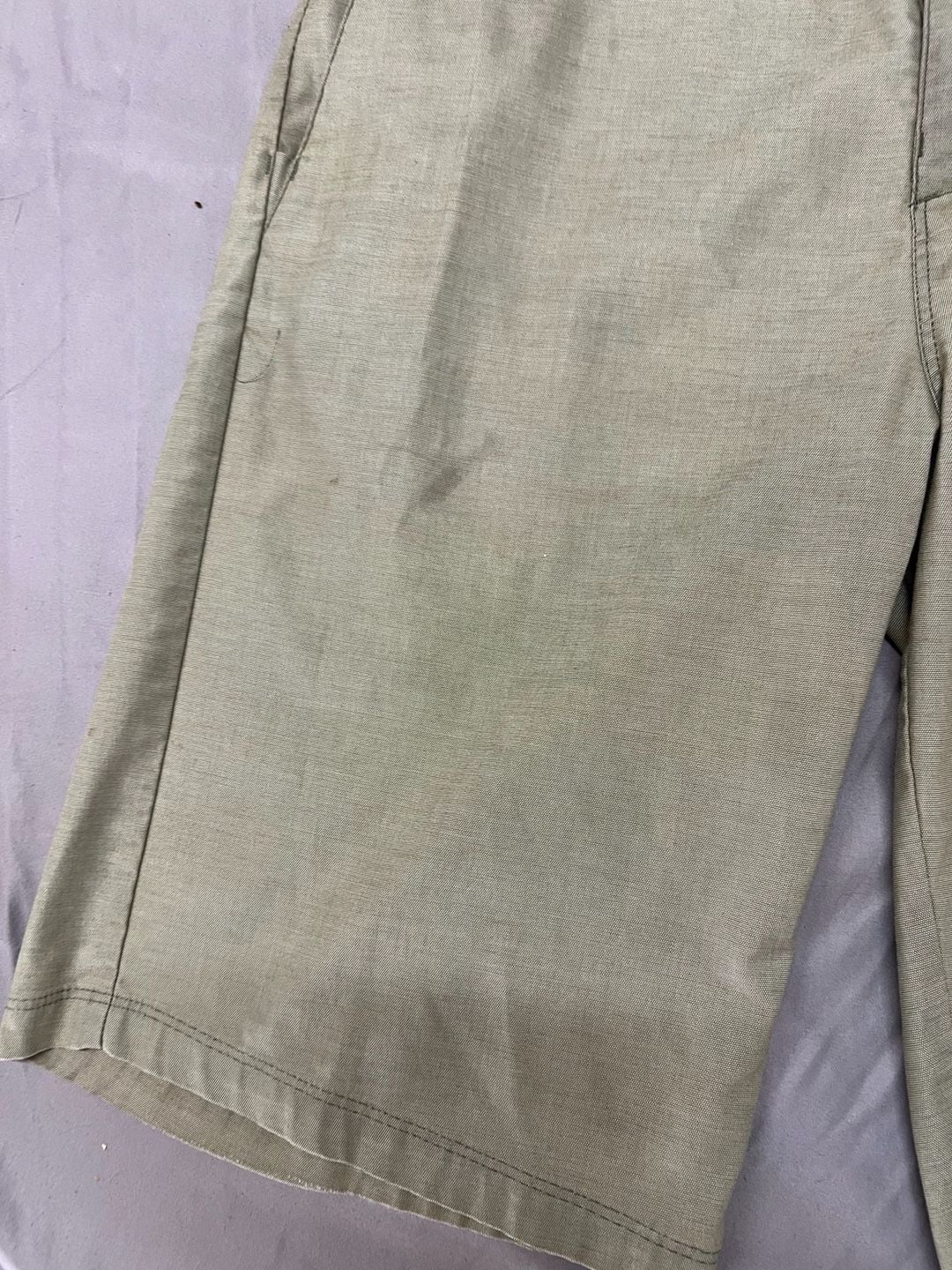 Hurley Chino Shorts Size 30 Green Flat Front Casual 4