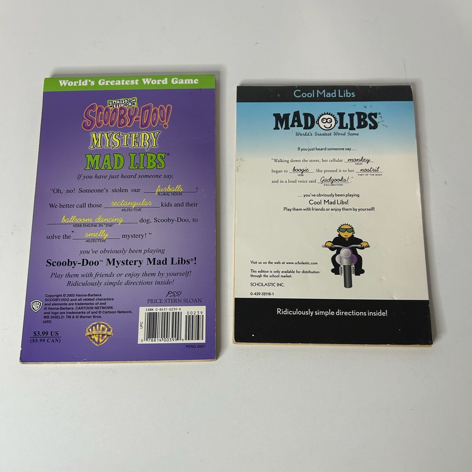 Mad Libs Book lot of 2 2