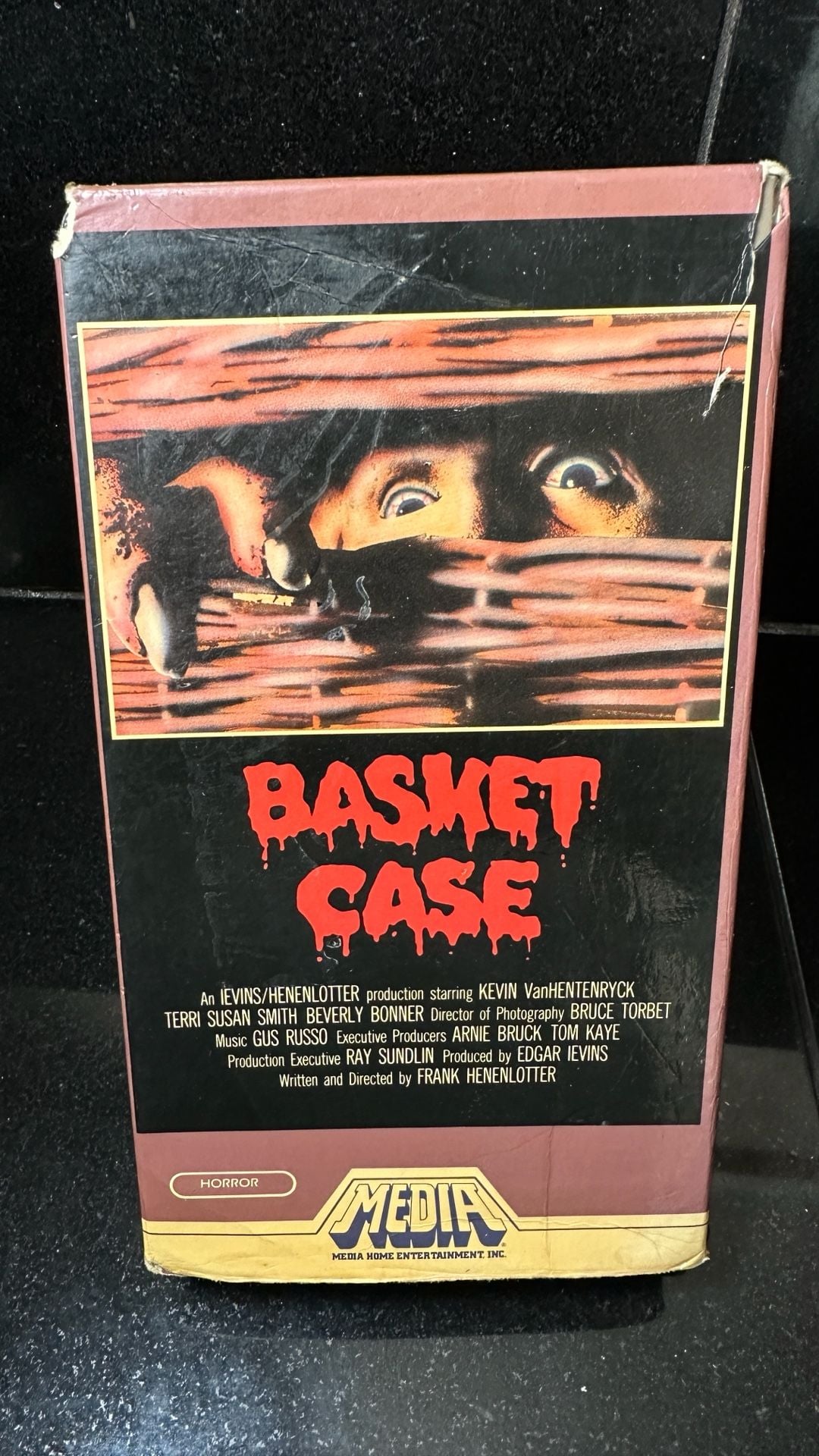 Very Rare Media Home Entertainment Basket Case Vhs Tape 1983 Horror 1