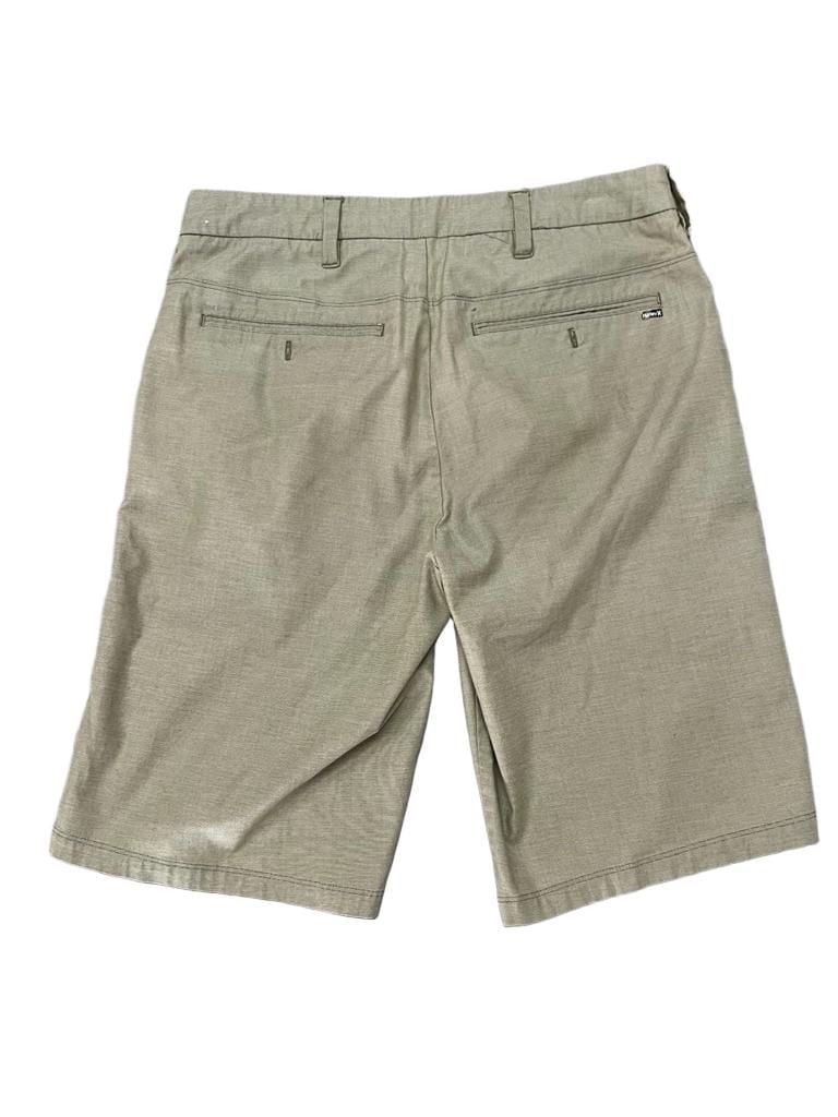Hurley Chino Shorts Size 30 Green Flat Front Casual 3