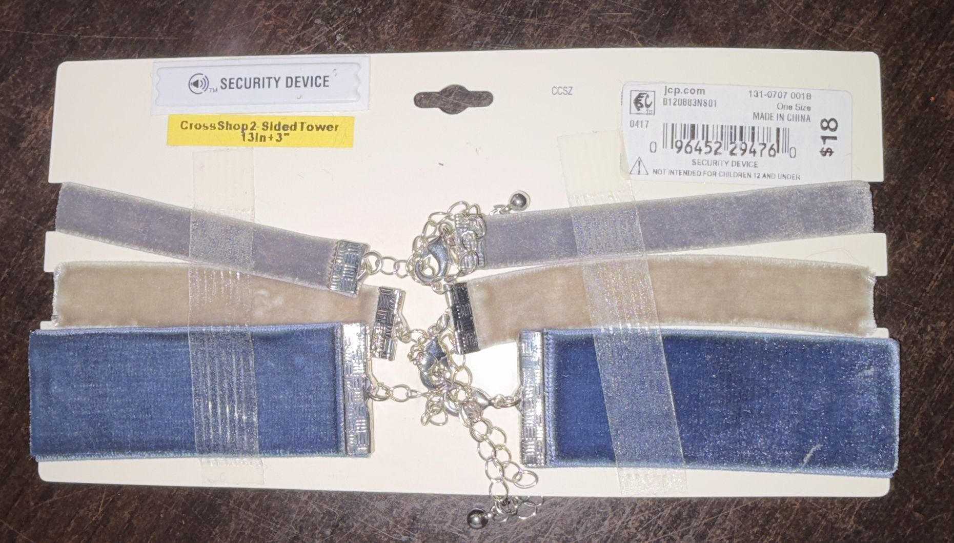Carole Inc. Velvet Choker Set Size One Size 3