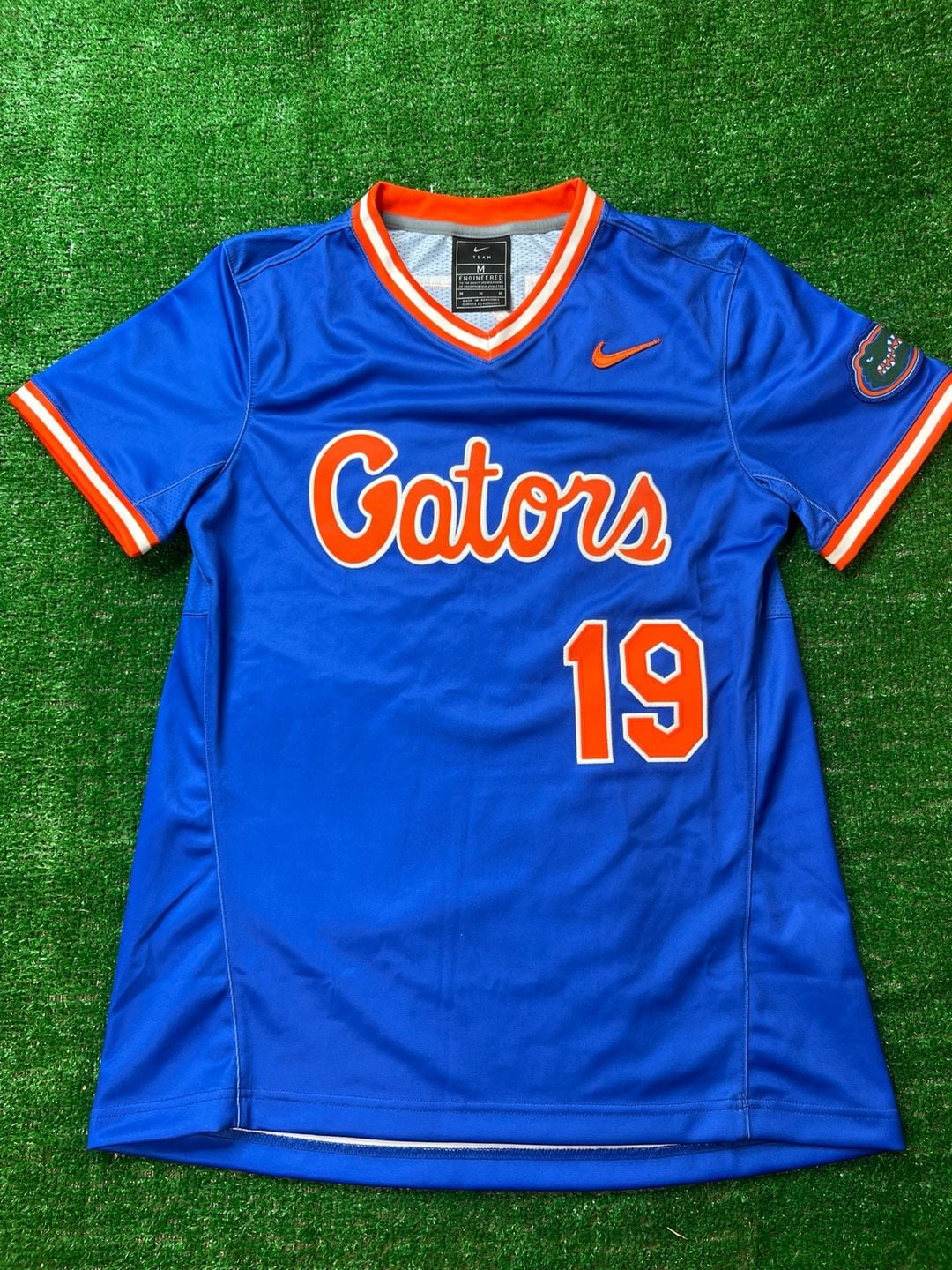 Nike Florida Gators Softball Jersey Size M Blue #19 7
